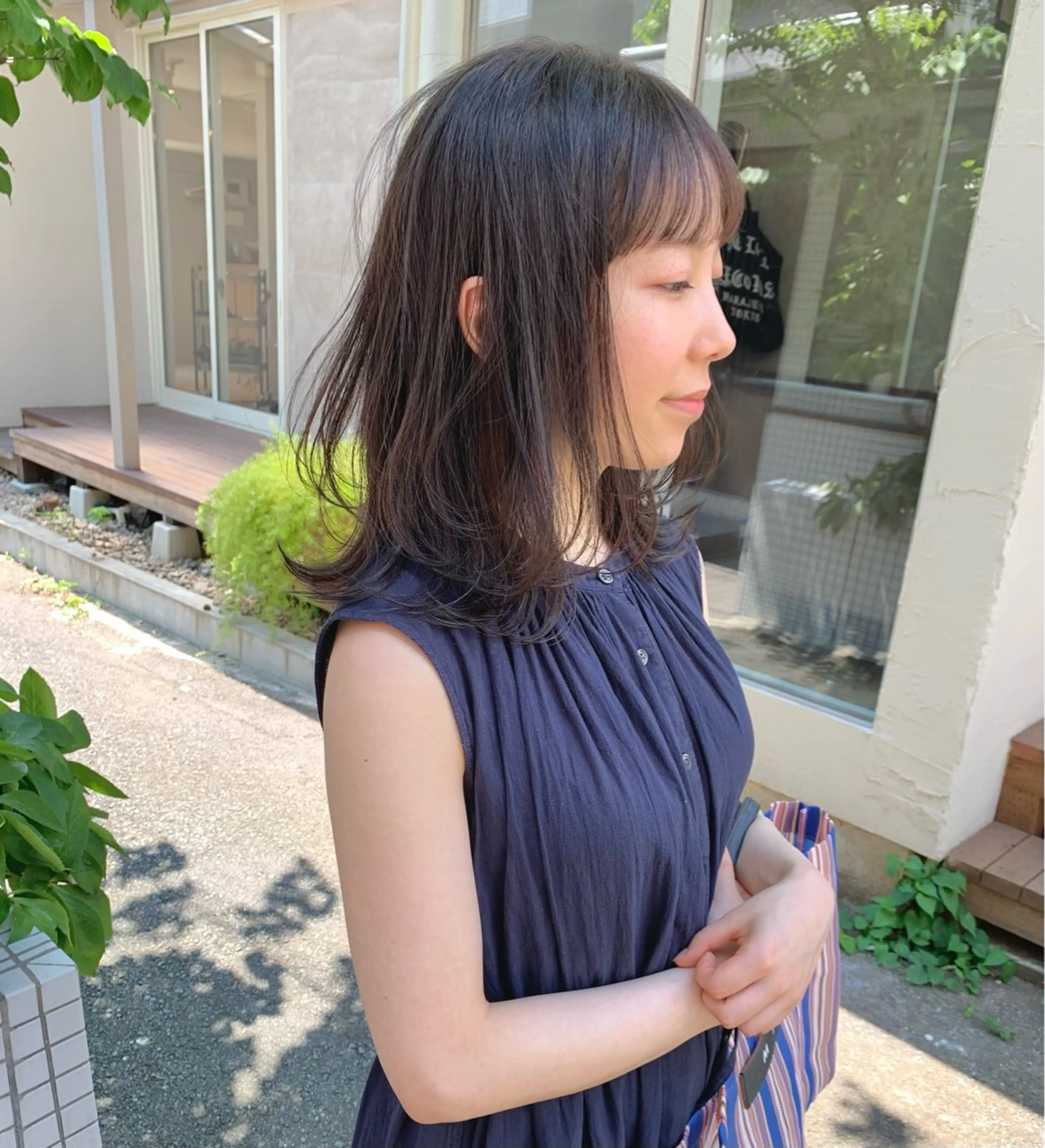 ミディアム カラー 透明感カラー グレージュ ラベンダーカラー ラベンダーグレージュ ラベンダーグレー カット ヘアカラー トリートメント レイヤーカット🪄 耳ツボ🎀Ayumiのヘアスタイル