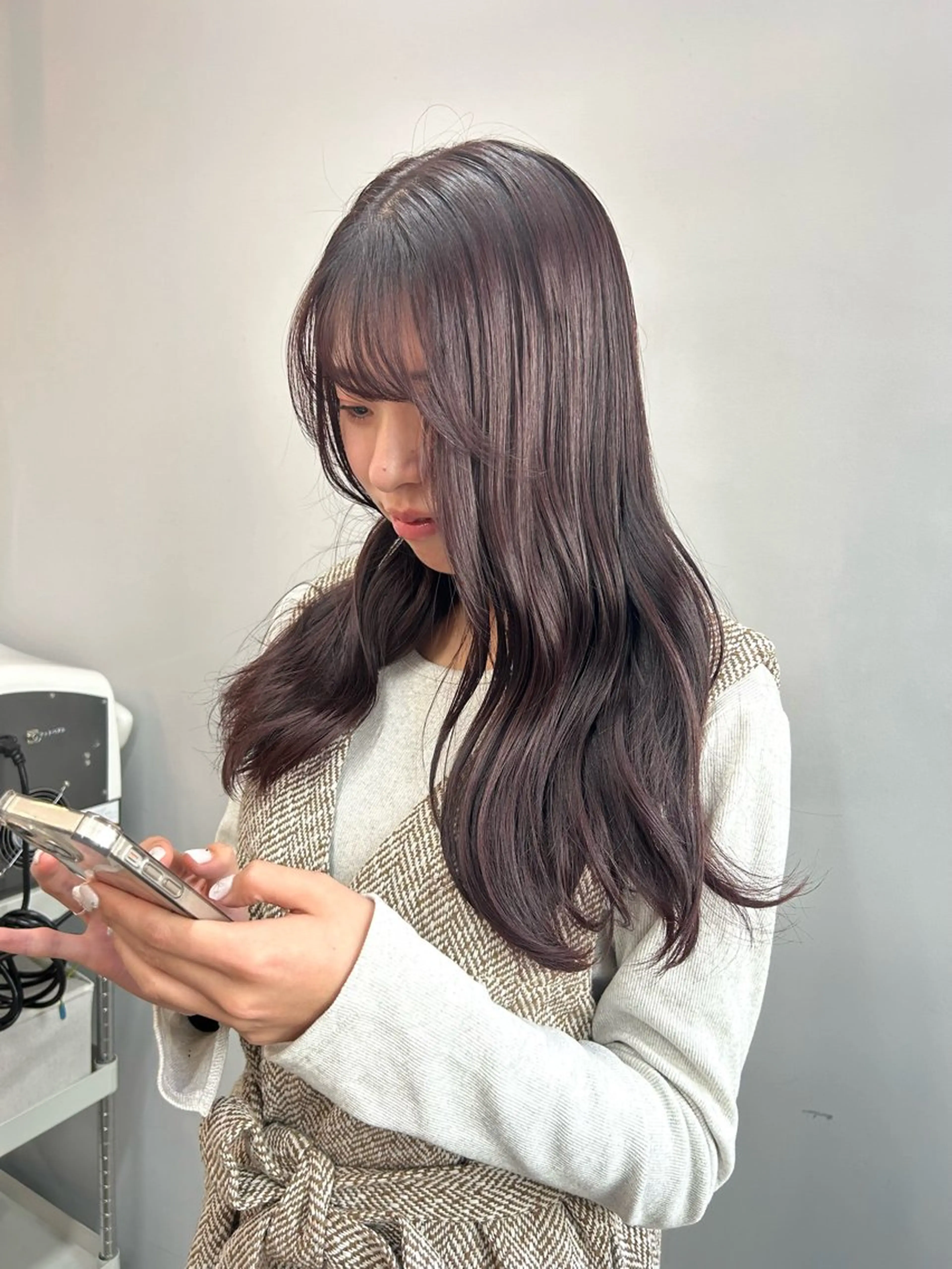 カラー グレージュ ラベンダーカラー ラベンダーグレージュ ラベンダーグレー ヘアカラー ROCCOeast Rukaのヘアスタイル