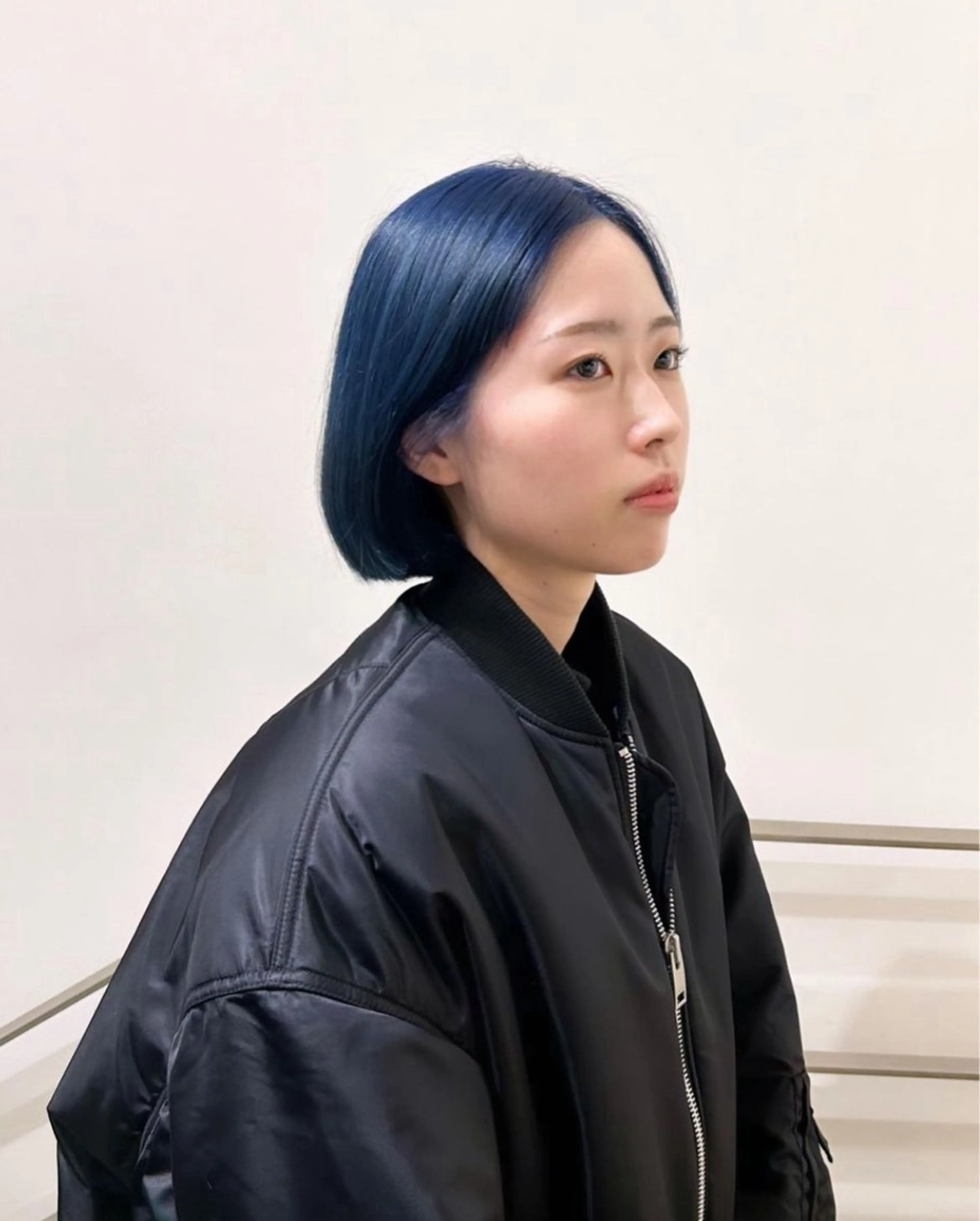ミディアム カラー パーマ ヘアアレンジ キッズ 黒髪 ブリーチ ブルーカラー ブルーブラック ネイビーカラー カット ヘアカラー GOTODAY SHAiRE SALON (原宿本店)所属・stylist 🎀 kanaのその他イメージ