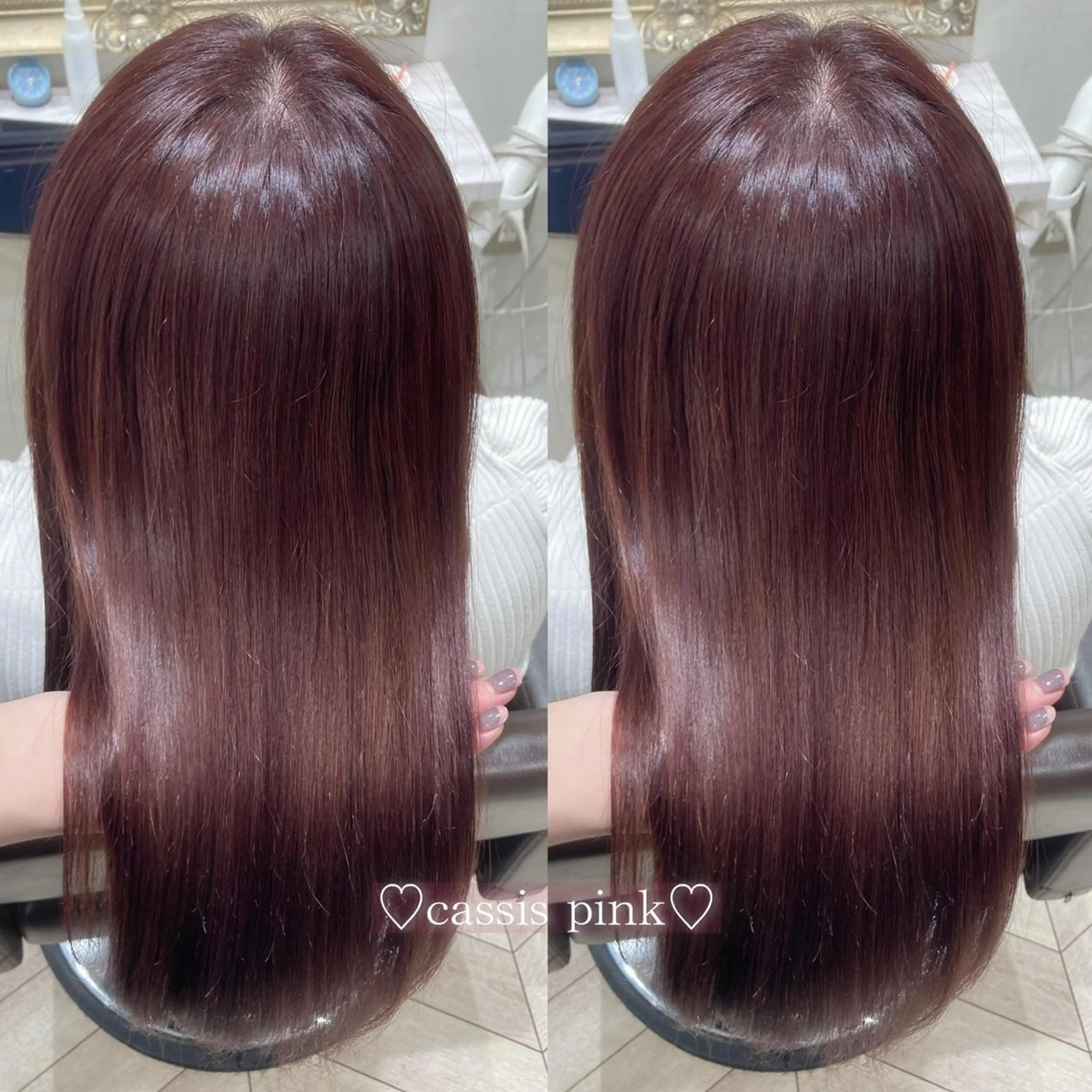 ミディアム カラー ヘアカラー トリートメント 菅村 緋莉🎀ガーリーヘアのヘアスタイル