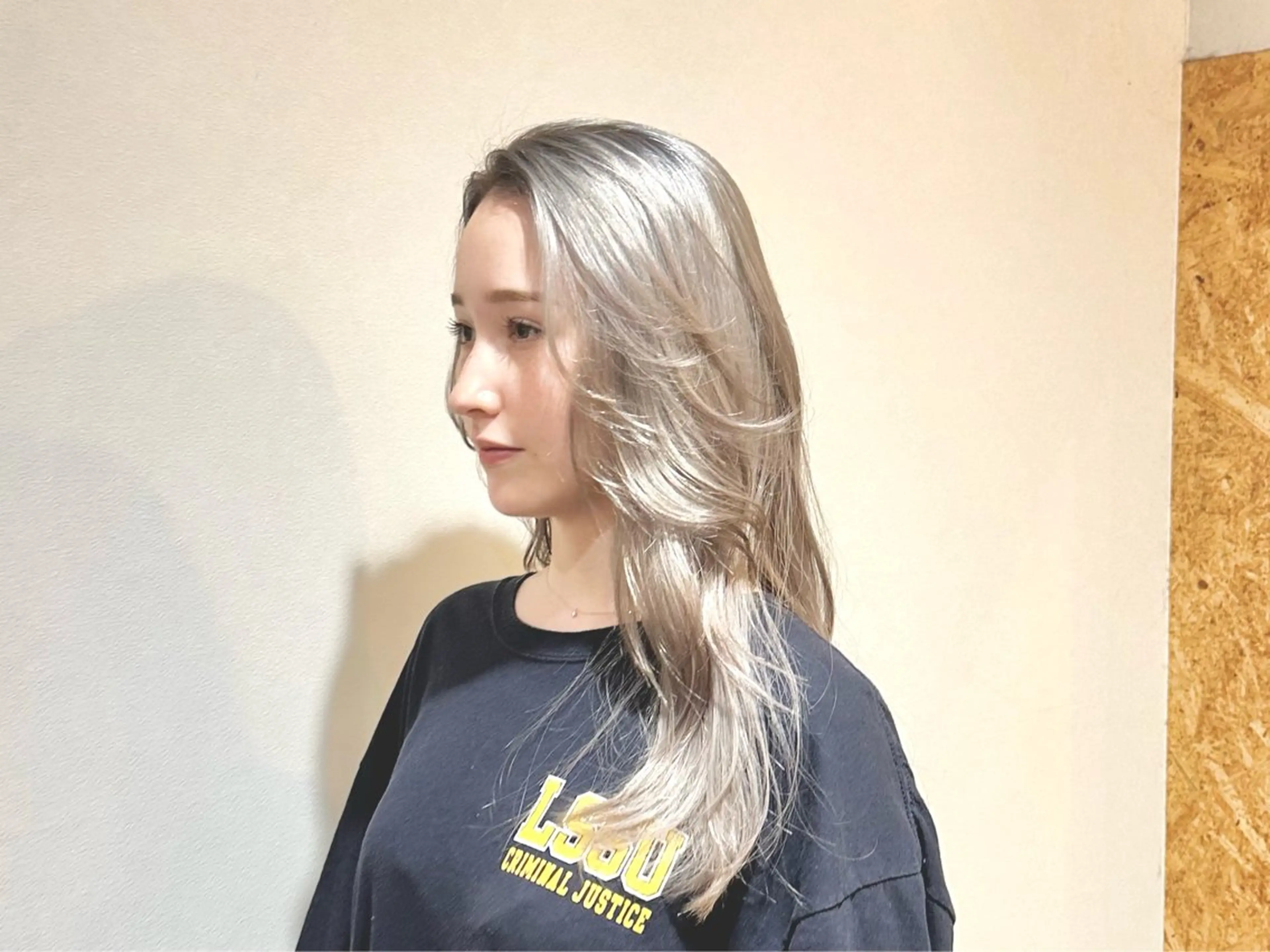 ロング カラー ✂︎cadre✂︎ 🪶かまだれいし🪶のヘアスタイル