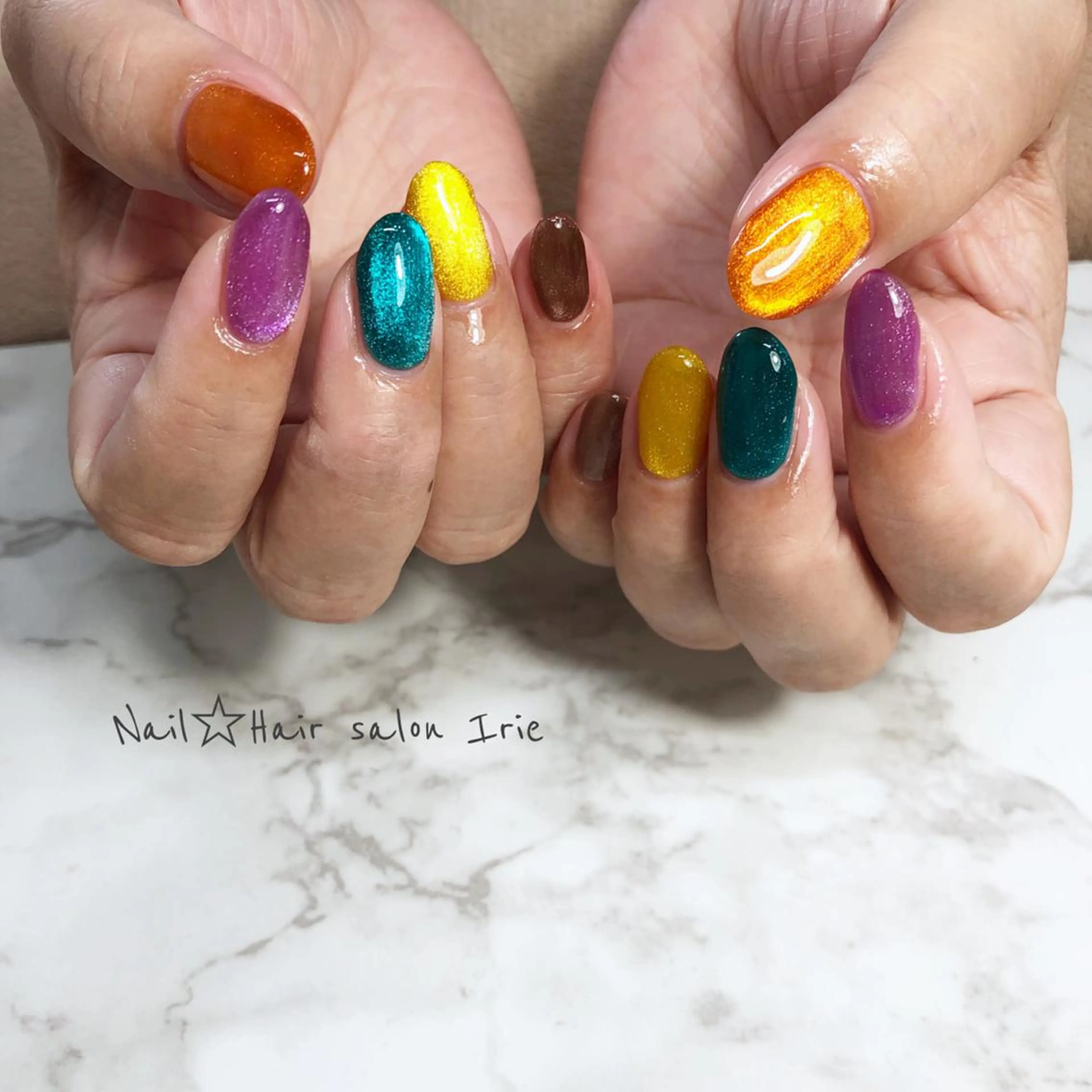 ネイル ハンドネイル Hair salon Irie所属・與儀 知佳のネイルデザイン