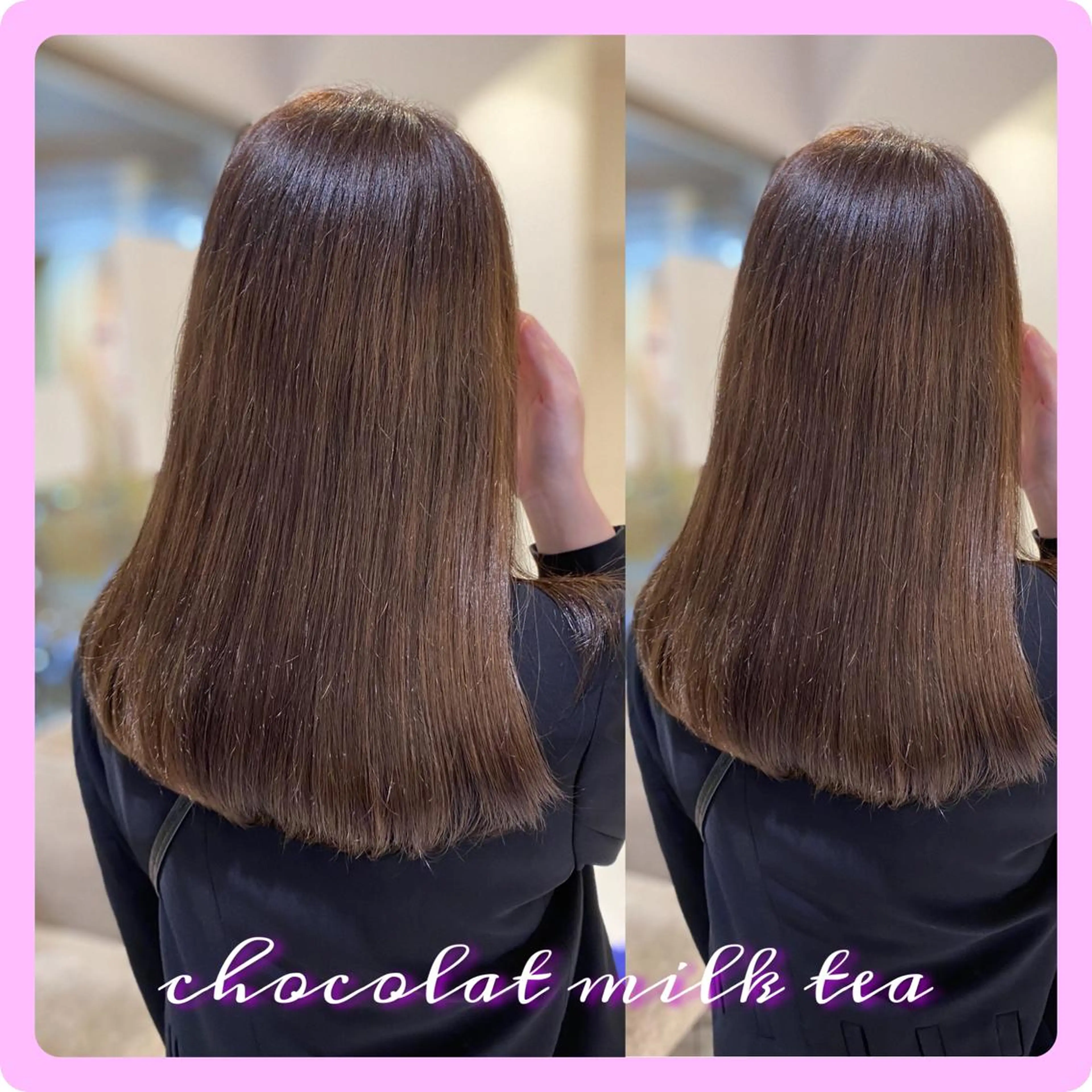 セミロング カラー 韓国ヘア🤍 NATSUNEのヘアスタイル