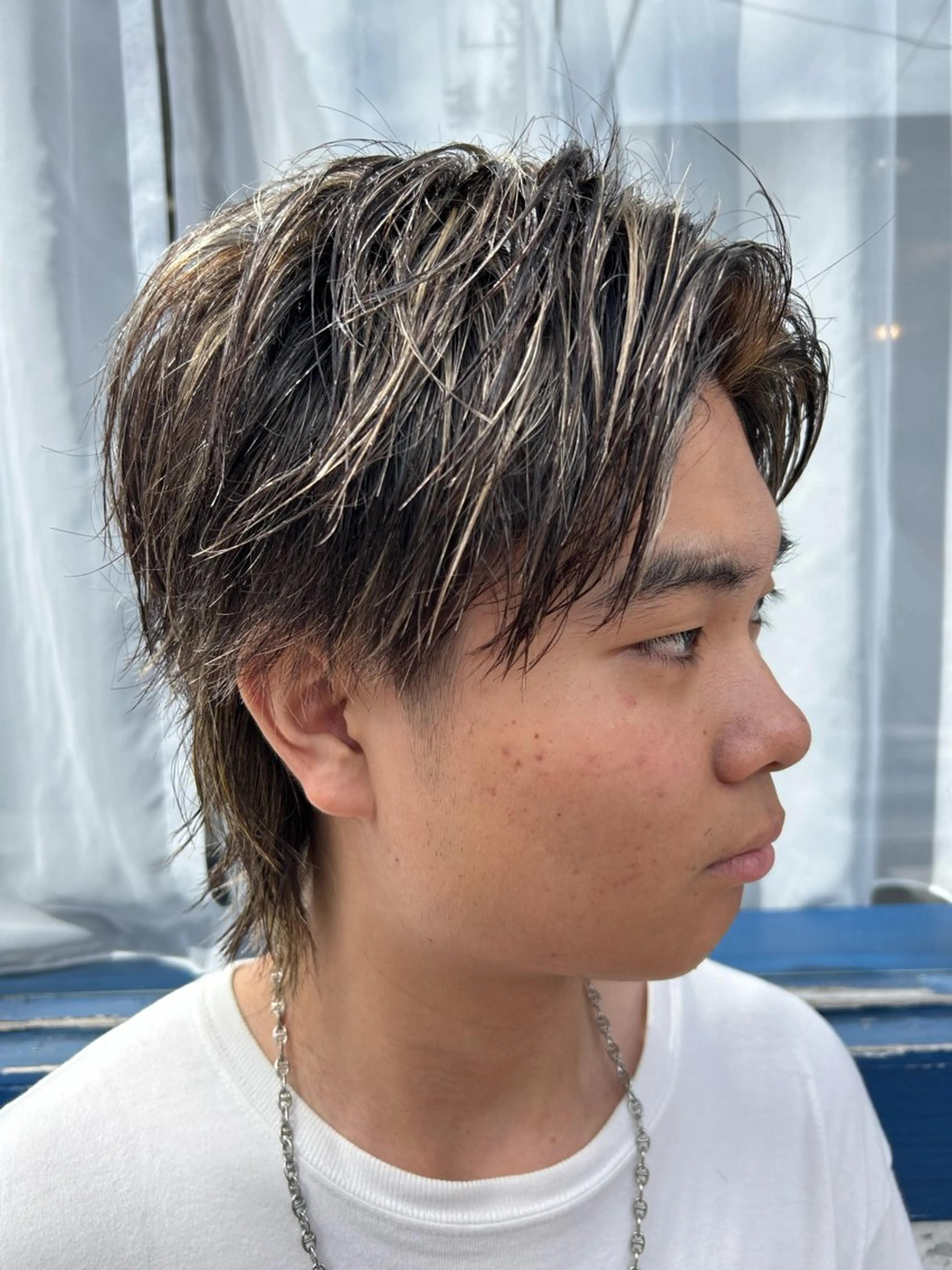 ミディアム カラー メンズ メンズブリーチ メンズハイライト ブリーチ ハイライトカラー ハイライト カット ヘアカラー 🔥メンズ特化🔥 塩拓巳のヘアスタイル