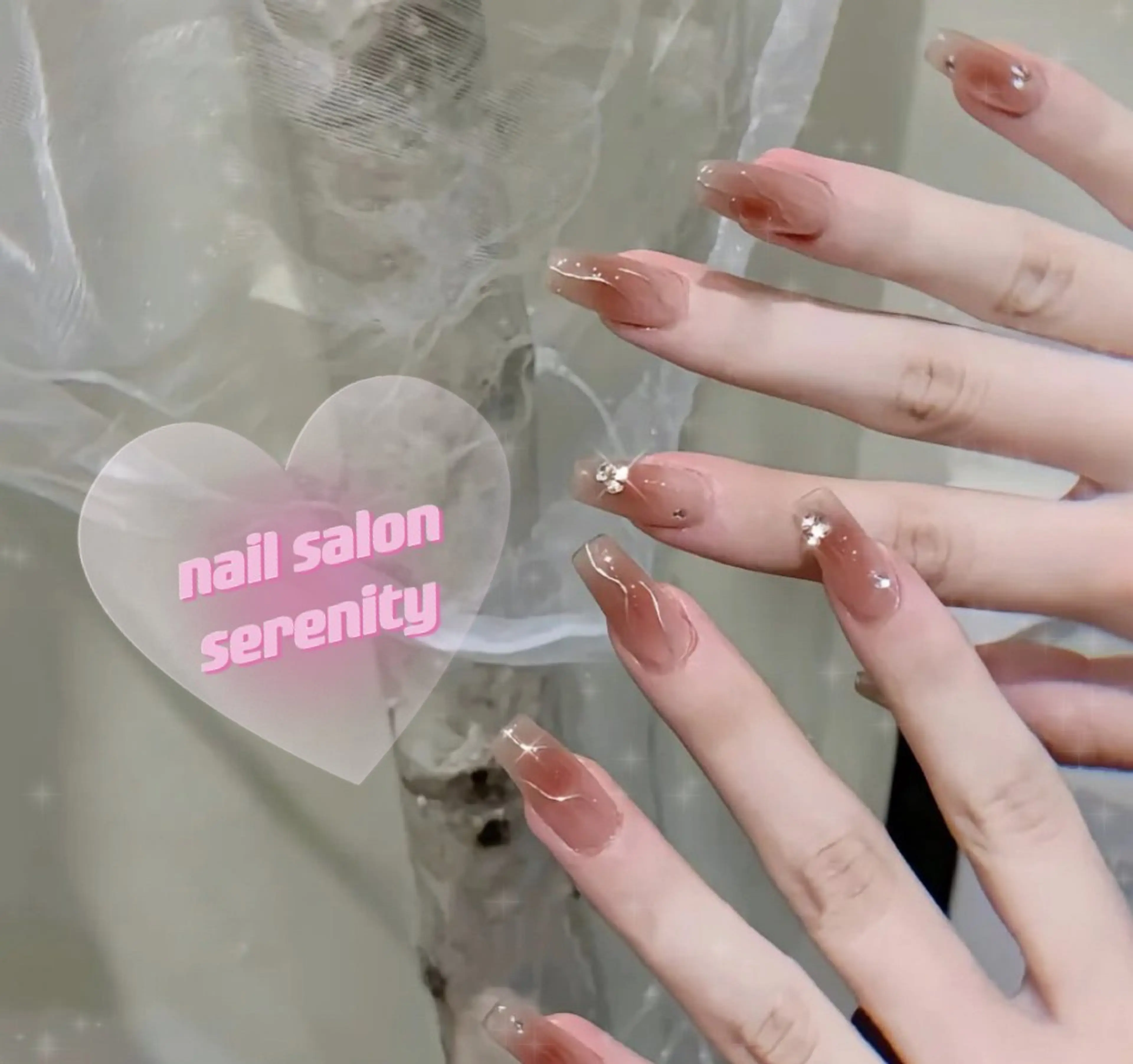 ネイル ハンドネイル ハンドケア ✨Serenity ワンホンネイルのネイルデザイン