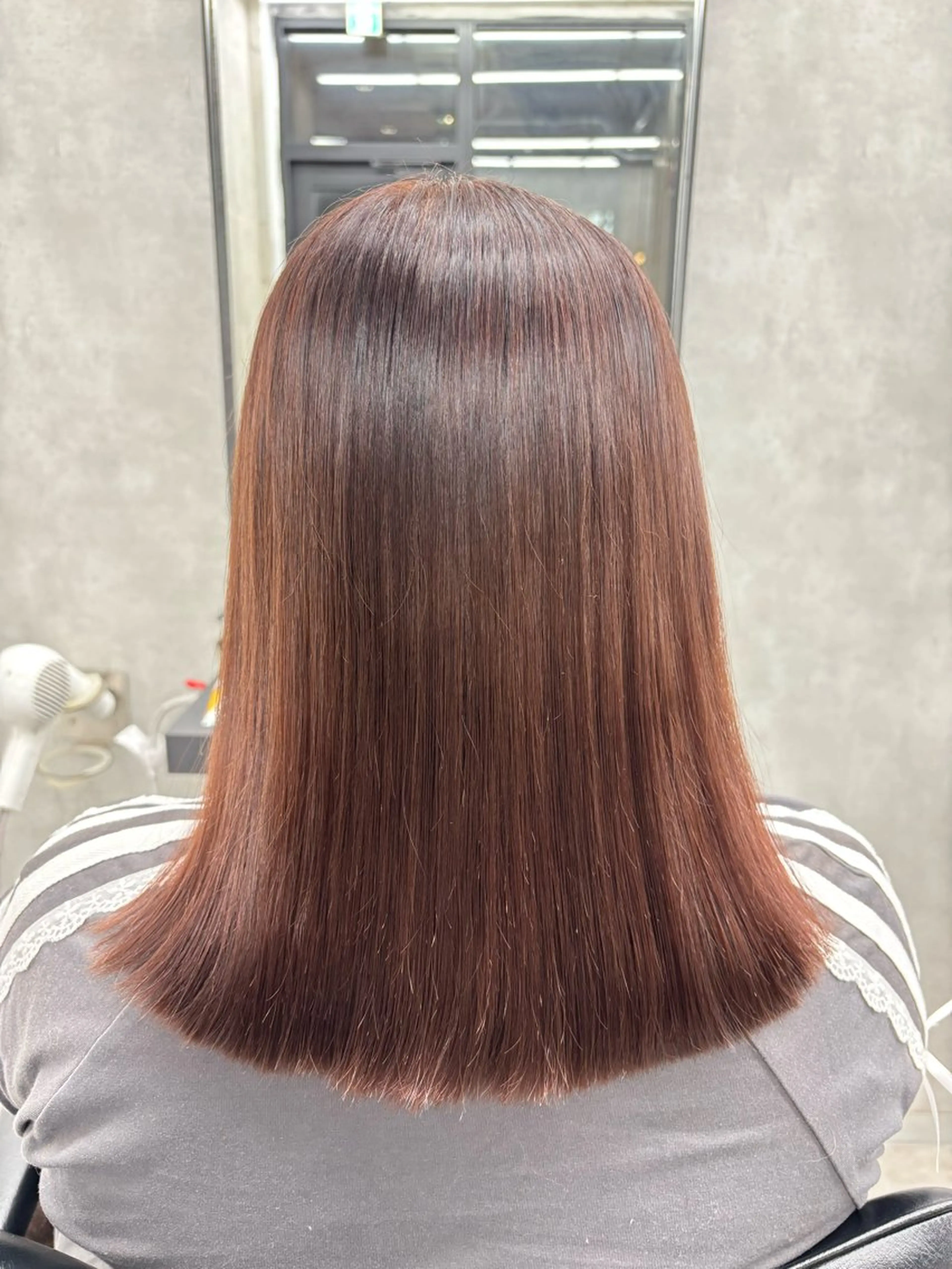 ロング カラー ブラウンカラー ピンクカラー ピンクブラウン 髪質改善 縮毛矯正 カット ヘアカラー 縮毛矯正 トリートメント 巻ける縮毛矯正🌸 勝倉　麗のヘアスタイル