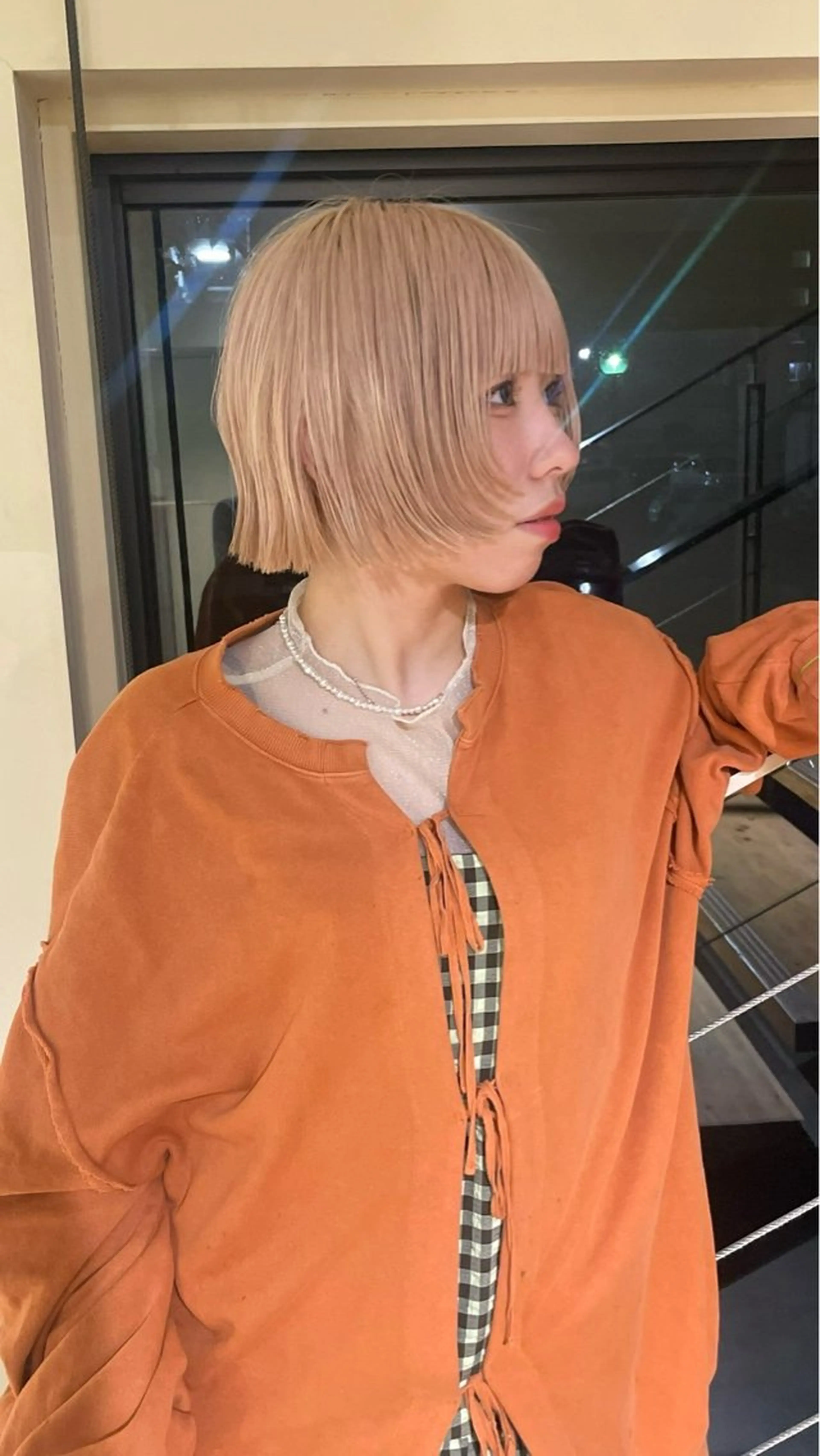 前髪カット＋Wカラー（ケアブリーチ1回）の写真