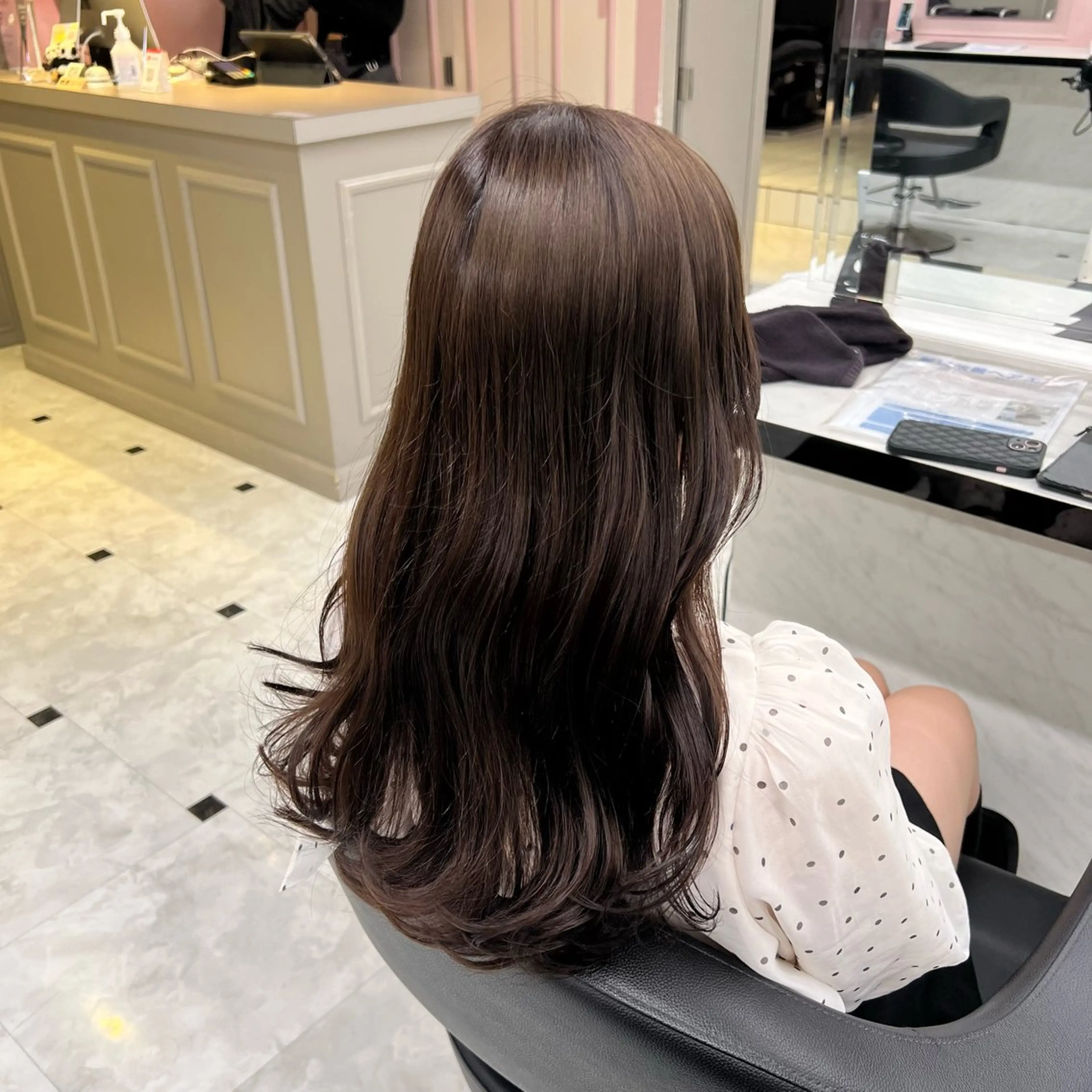 ロング ヘアカラー トリートメント ヘアセット ‎🥀暖色/モテ髪 ‎りな🥀のヘアスタイル