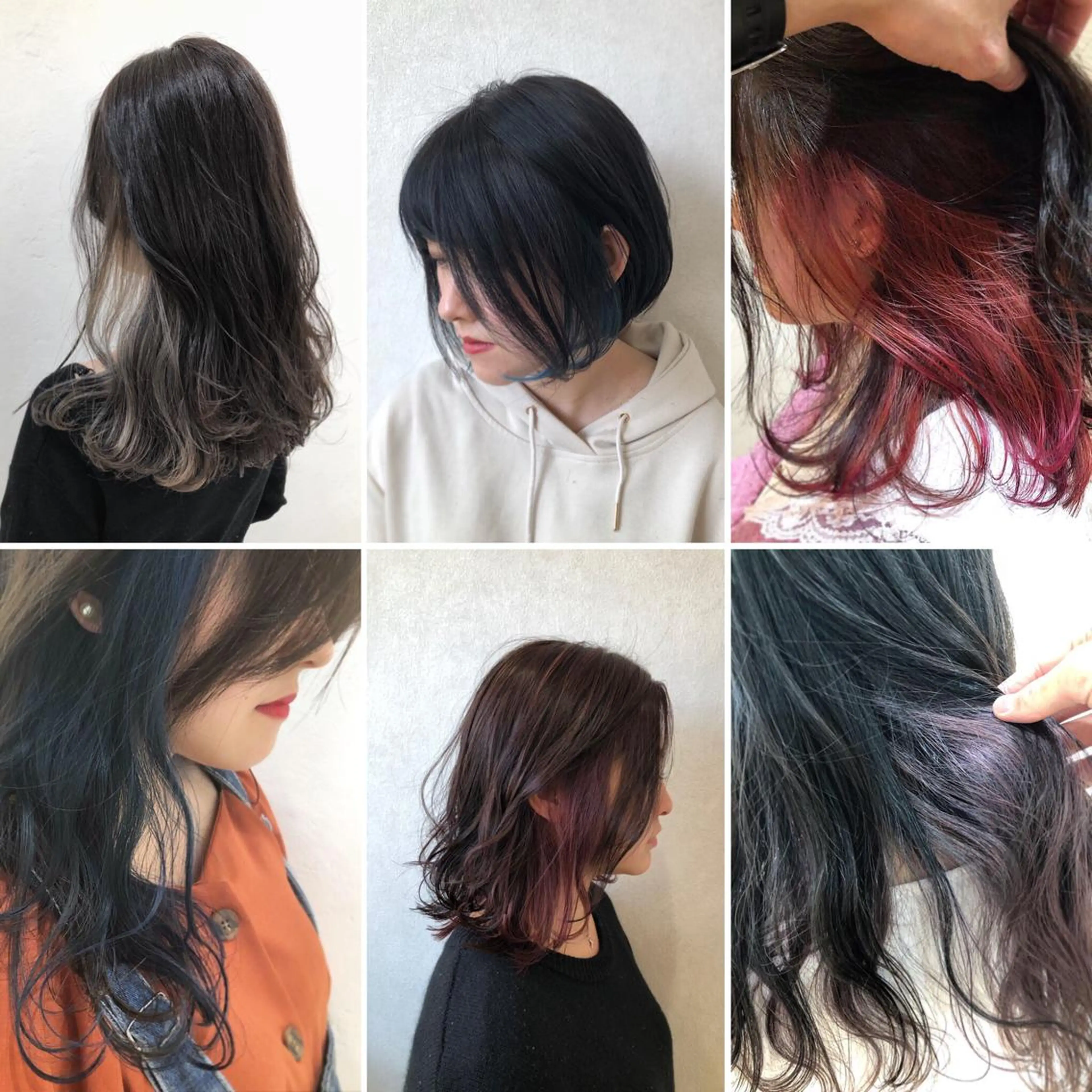 ミディアム カラー インナーカラー 透け感カラー🫧 加納トモヒロのヘアスタイル