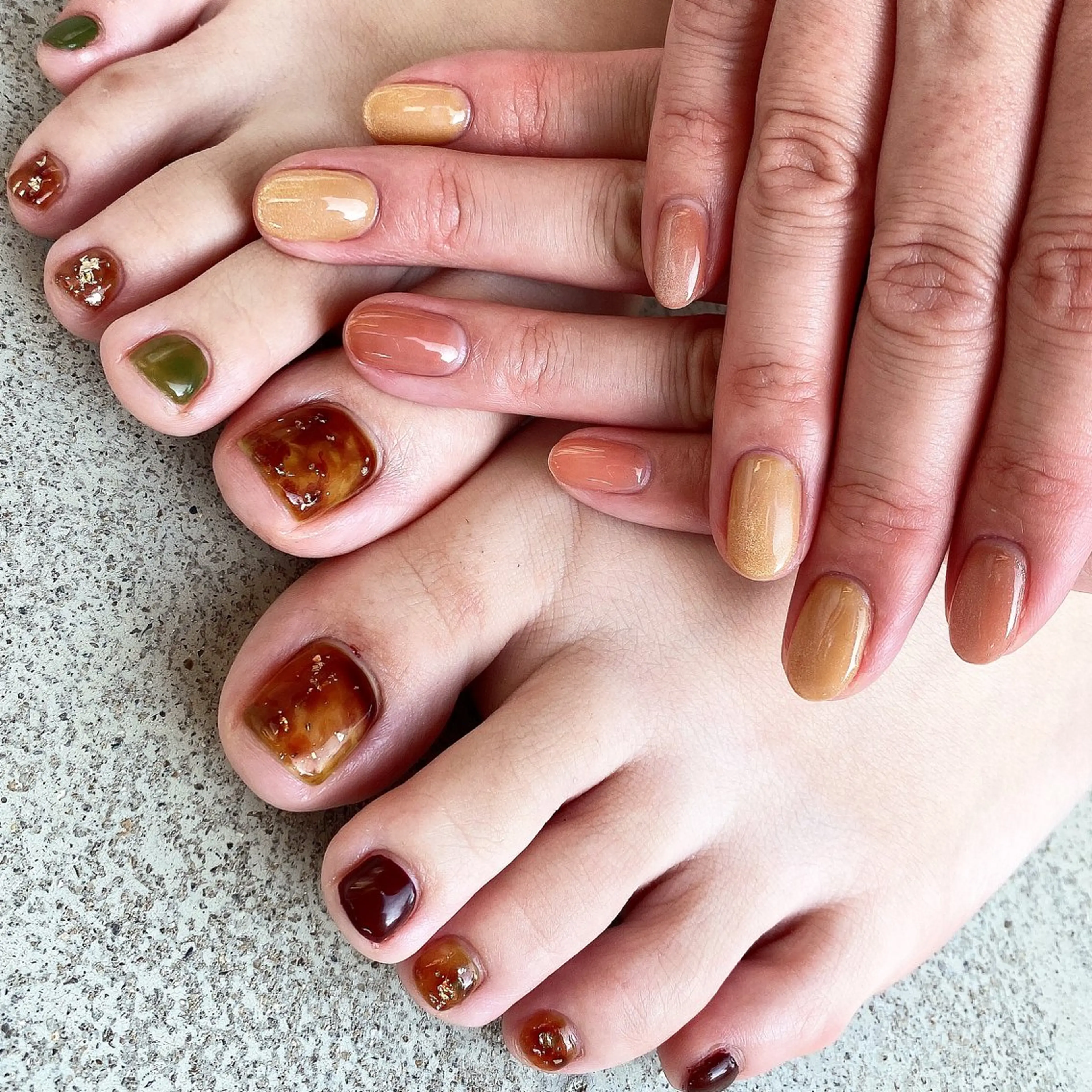 ネイル フットネイル 小倉 梨衣那のネイルデザイン