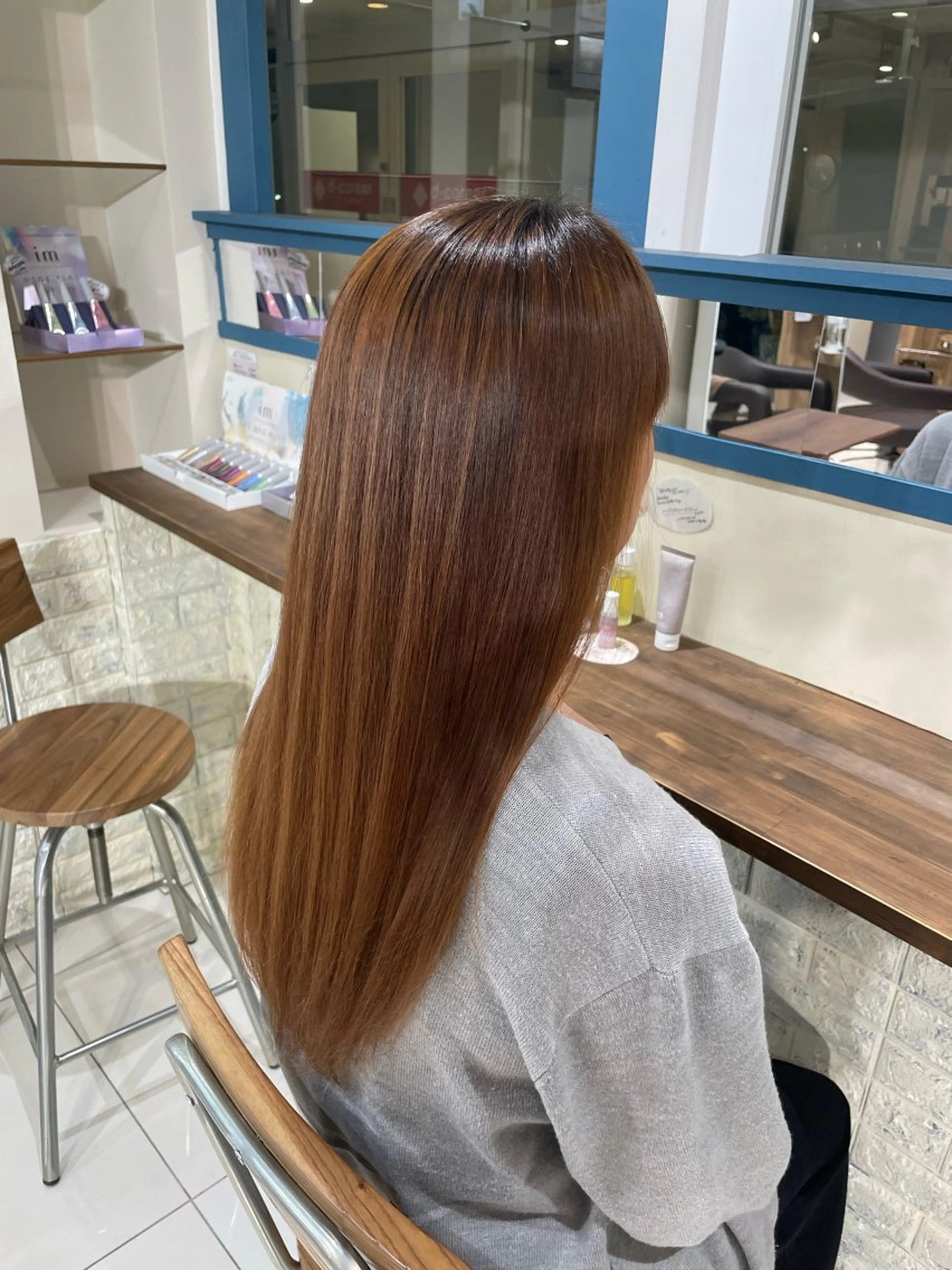 ロング 縮毛矯正 ♚Honoka♚ カラーモデル募集中のヘアスタイル