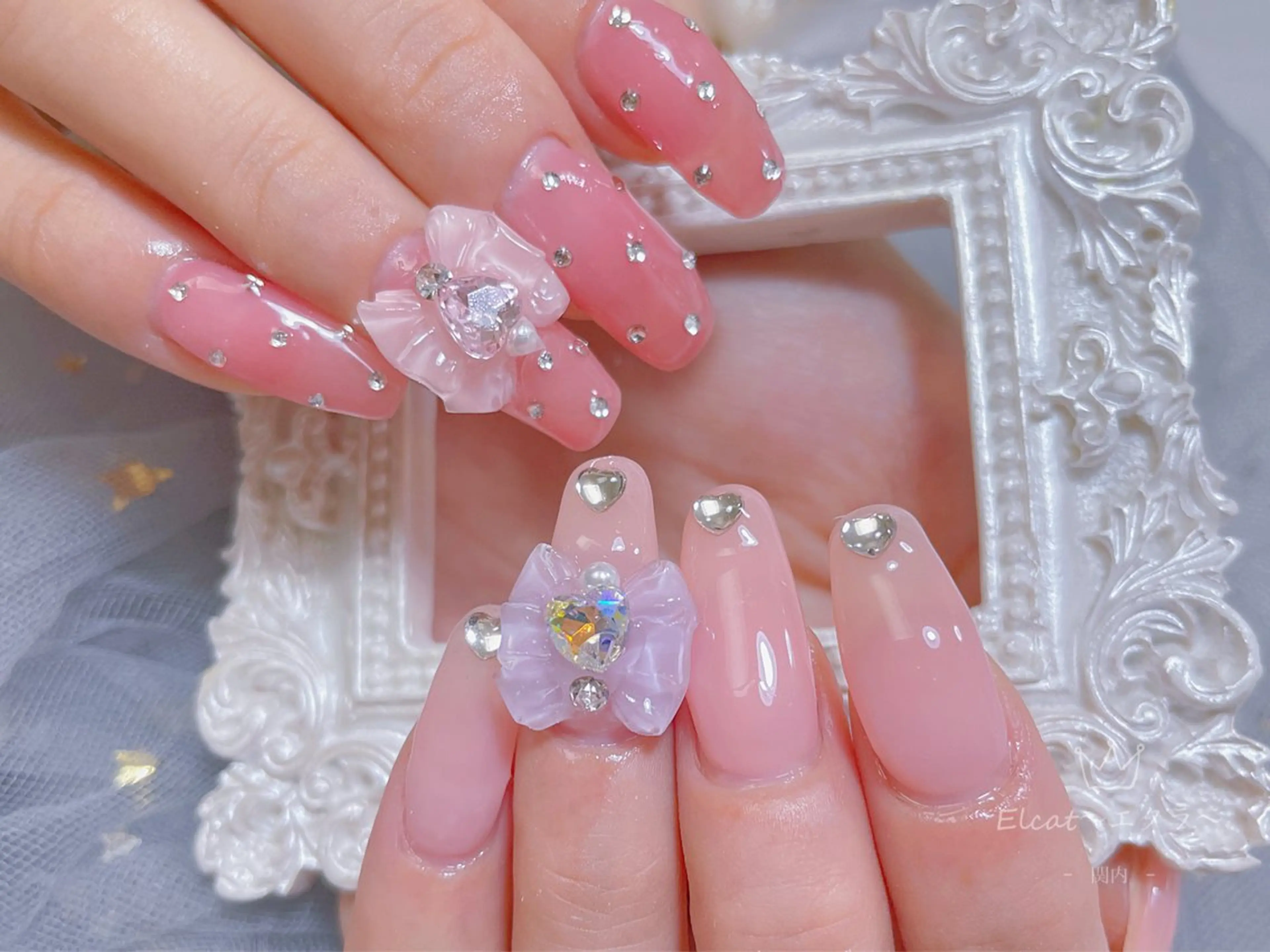 ネイル ハンドネイル ネイルサロンエクラ 🫧Shizukaのネイルデザイン