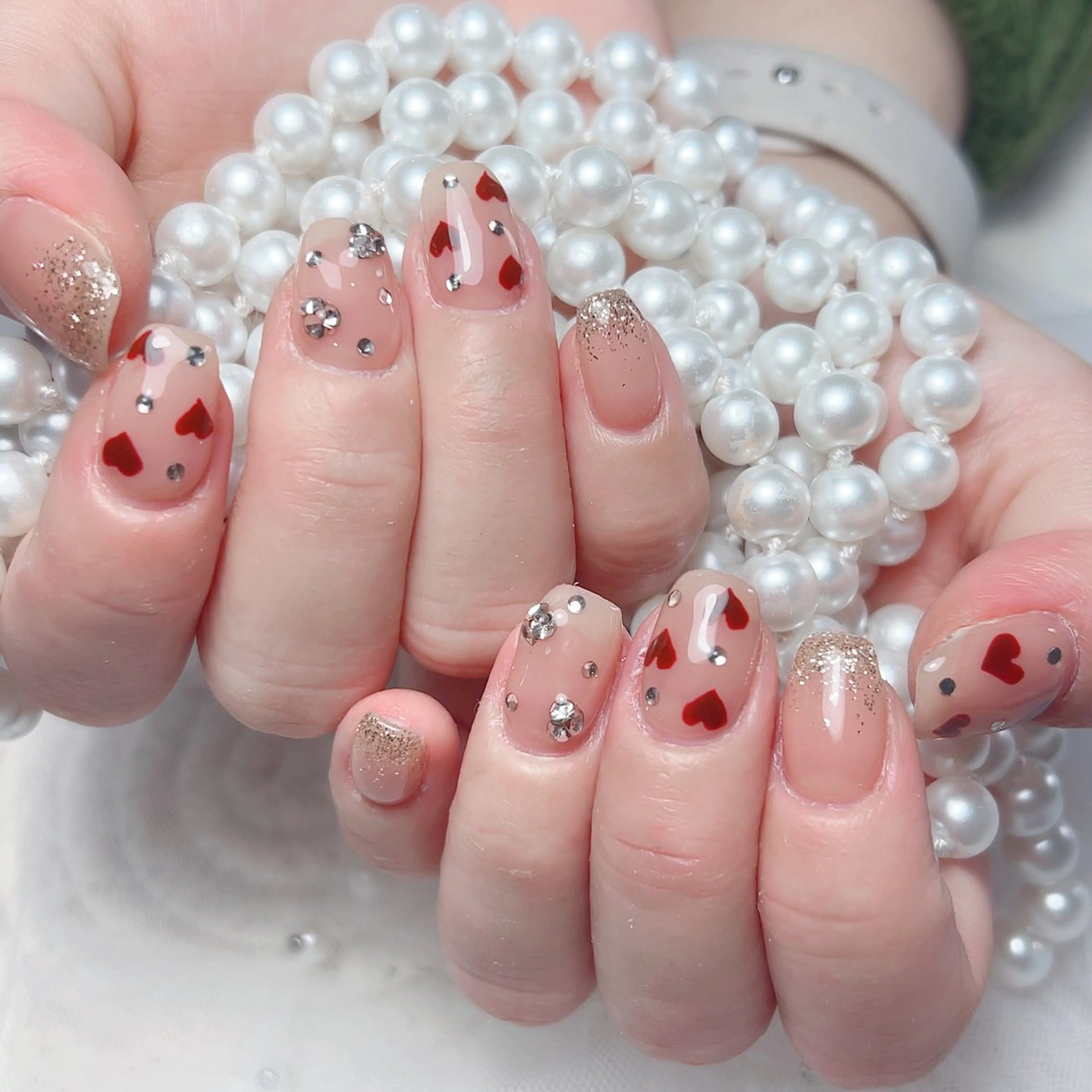 ネイル ハンドネイル M🌷nail 長さだし専門店のネイルデザイン