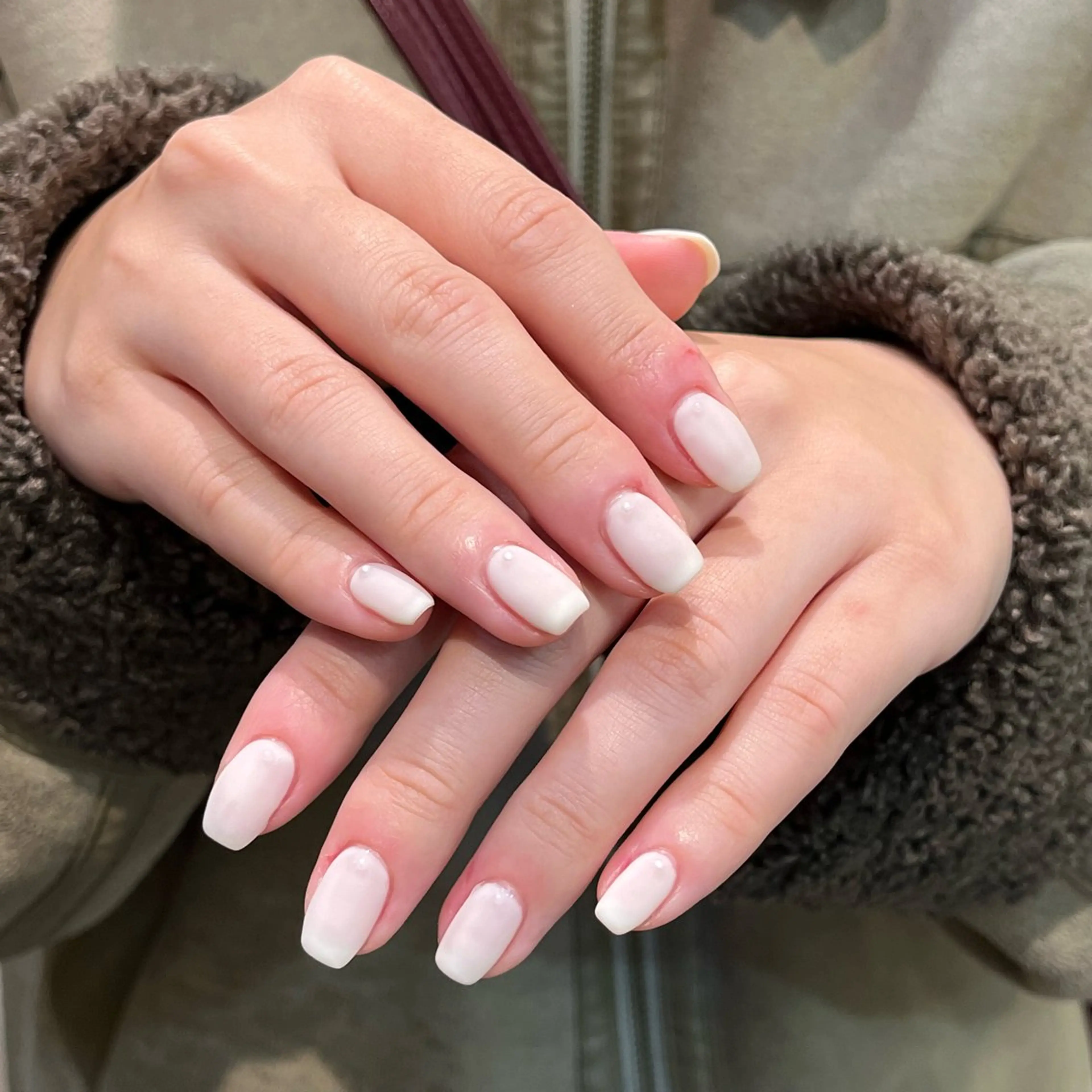 ネイル マットネイル ボブ/暖色カラー コウボヒカルのヘアスタイル