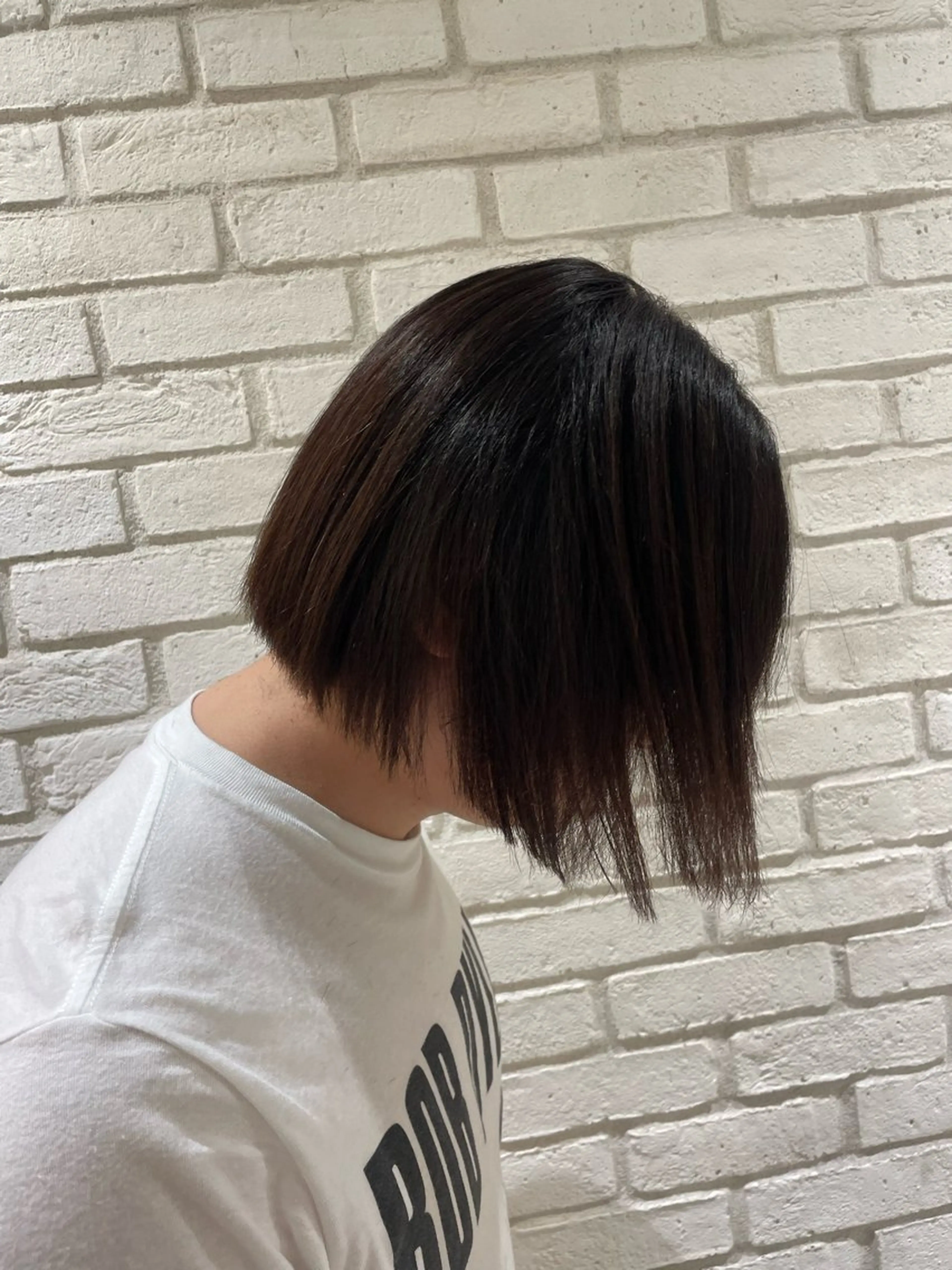 ショート 切りっぱなしボブ ボブ シモカワ マシロのヘアスタイル