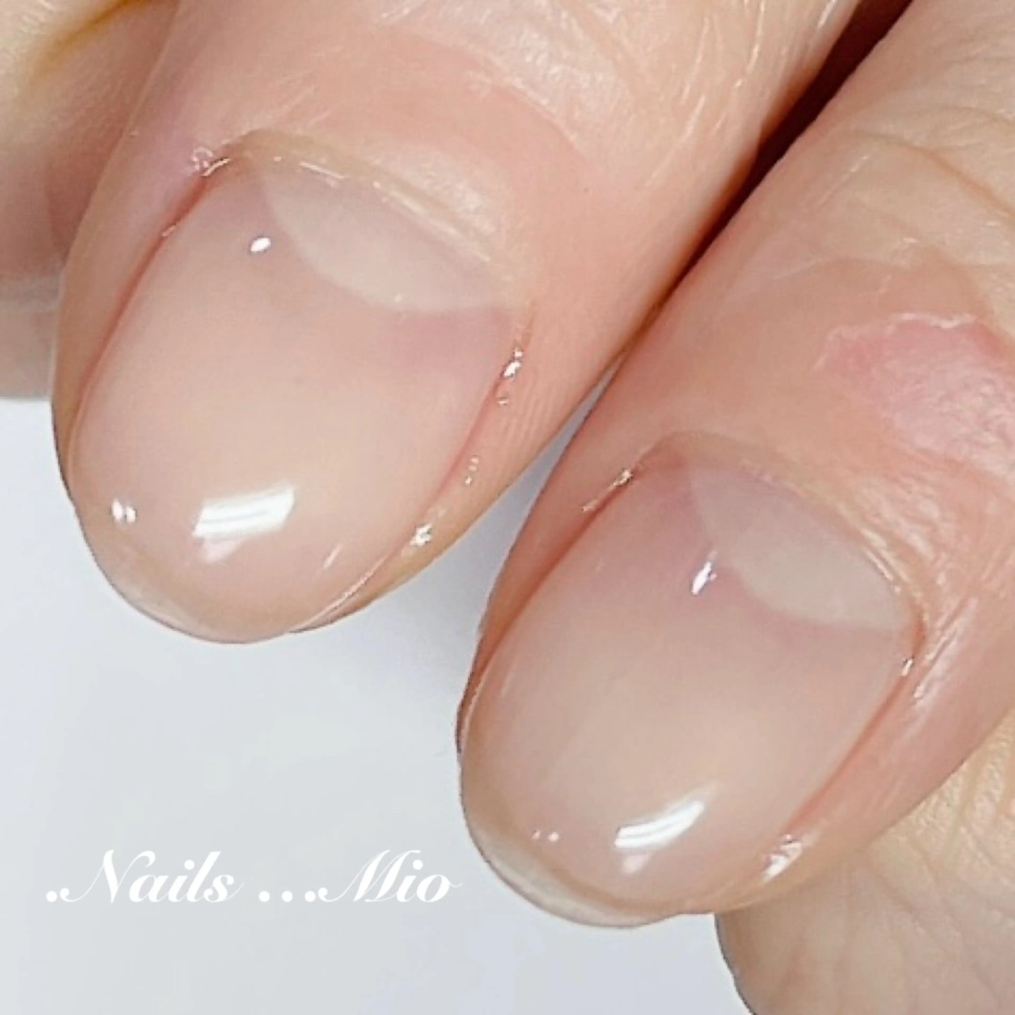 ネイル クリアネイル ジェルネイル .Nails Mio 赤羽西ネイルサロンのネイルデザイン