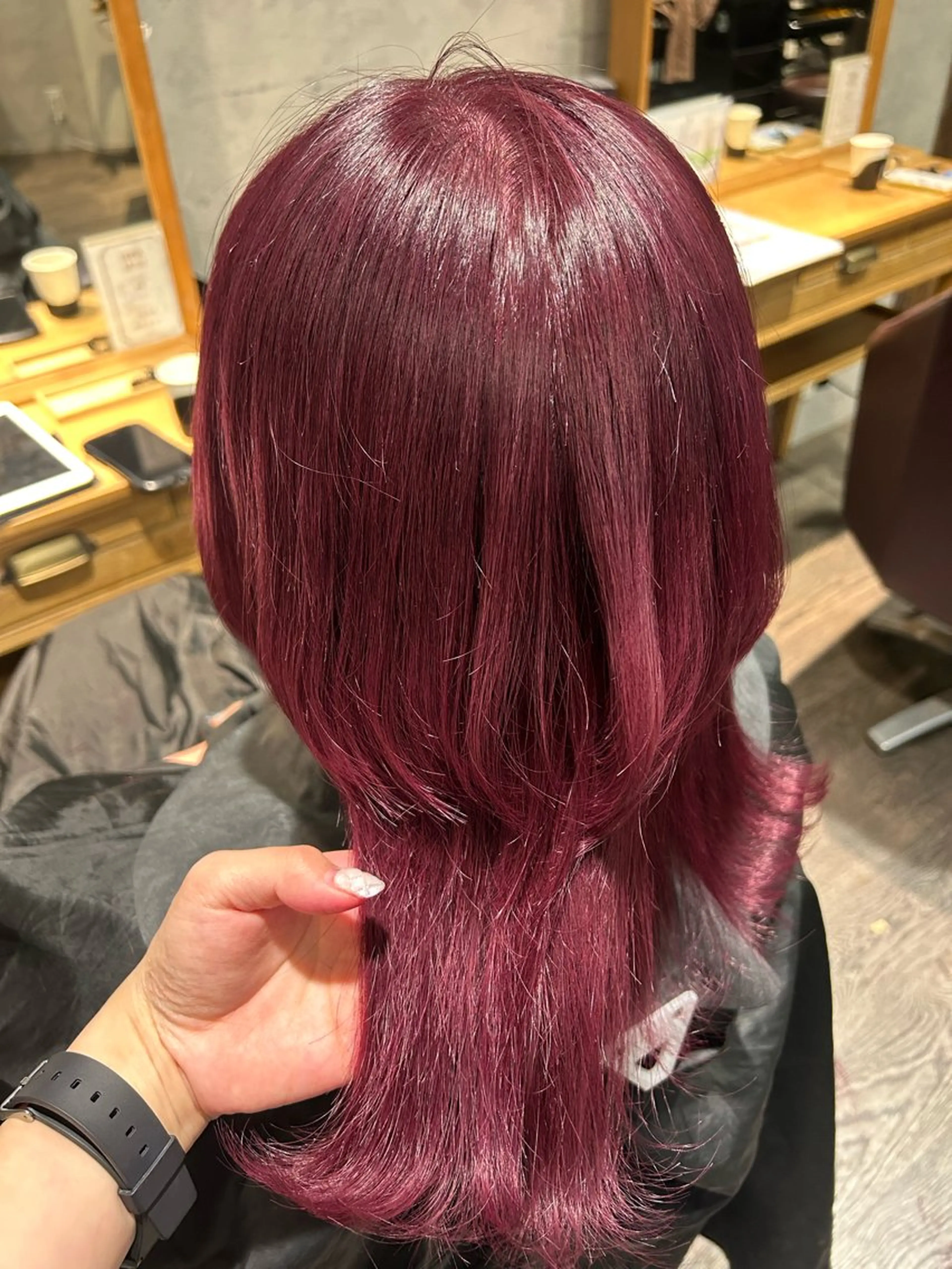 セミロング ウルフカット ヘアカラー トリートメント パーソナルカラー 診断🍀マリンのヘアスタイル