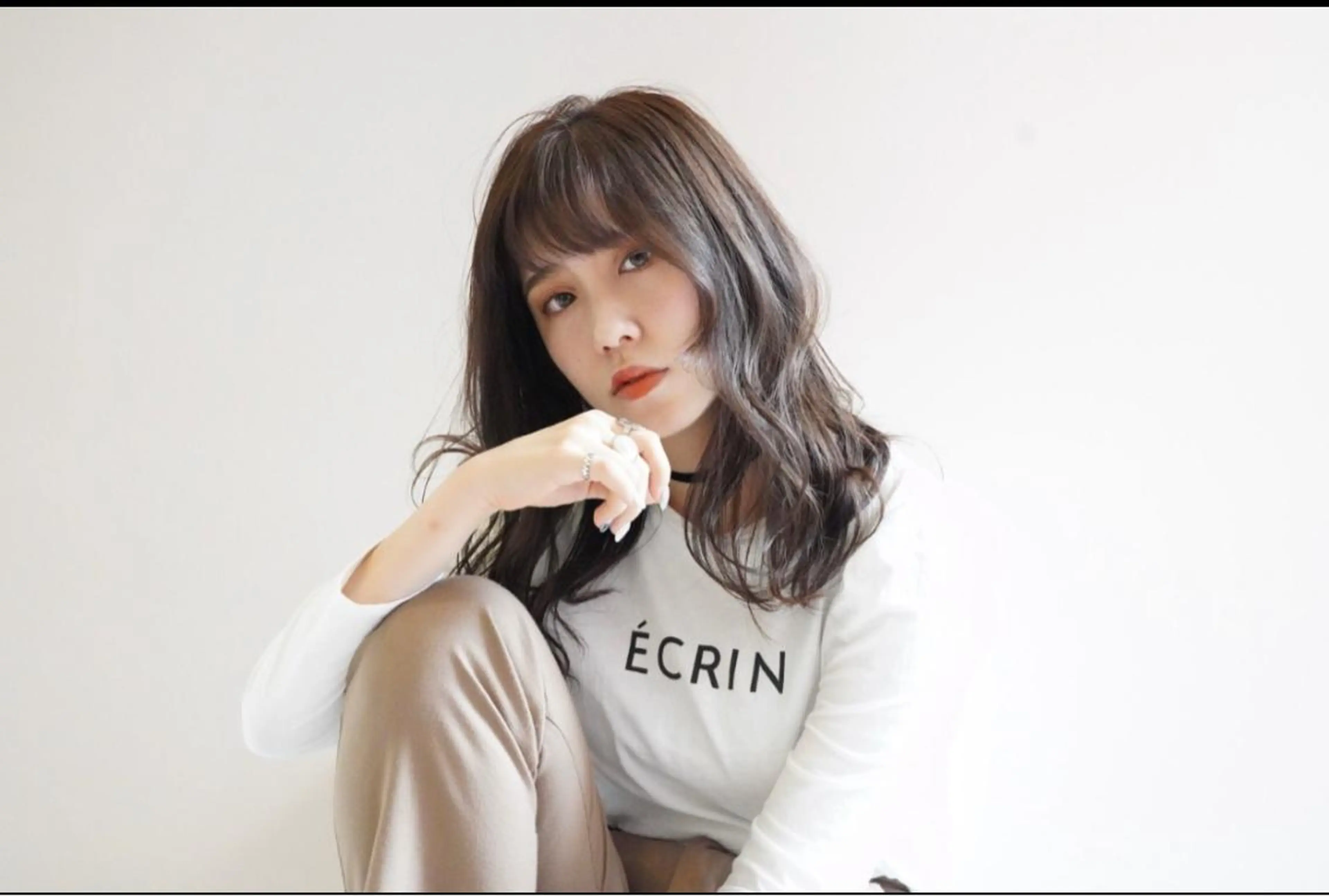 セミロング カラー 透明感カラー✨ツヤ髪 廣畑昌志のヘアスタイル