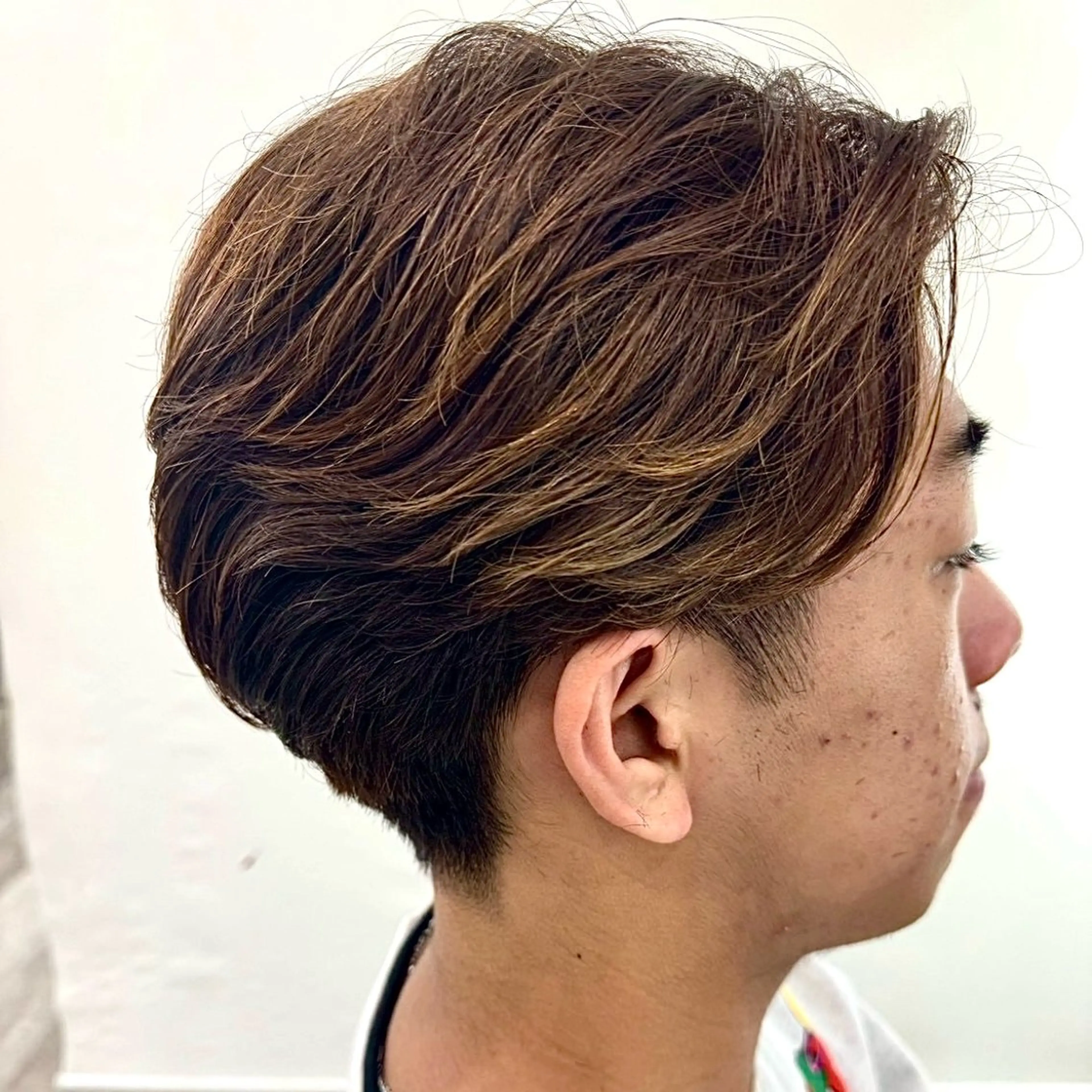 💇🏻‍♂️センターパートカット✖柔らか暖色系カラー🔶（シェルパ付）の写真