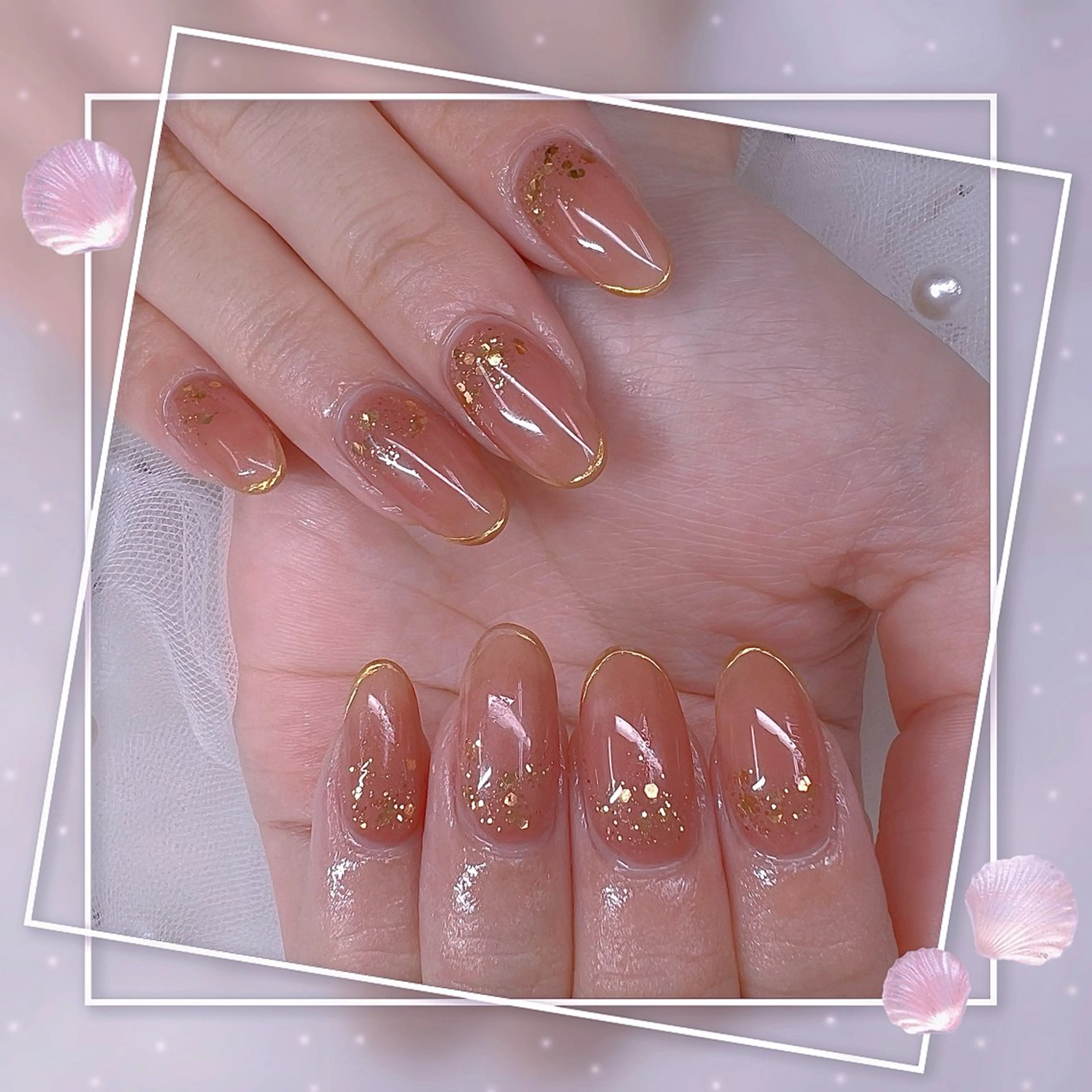 ネイル チークネイル フレンチネイル グラデーション マグネットネイル マグネットフレンチ ハンドネイル Chill Nailsalonのネイルデザイン