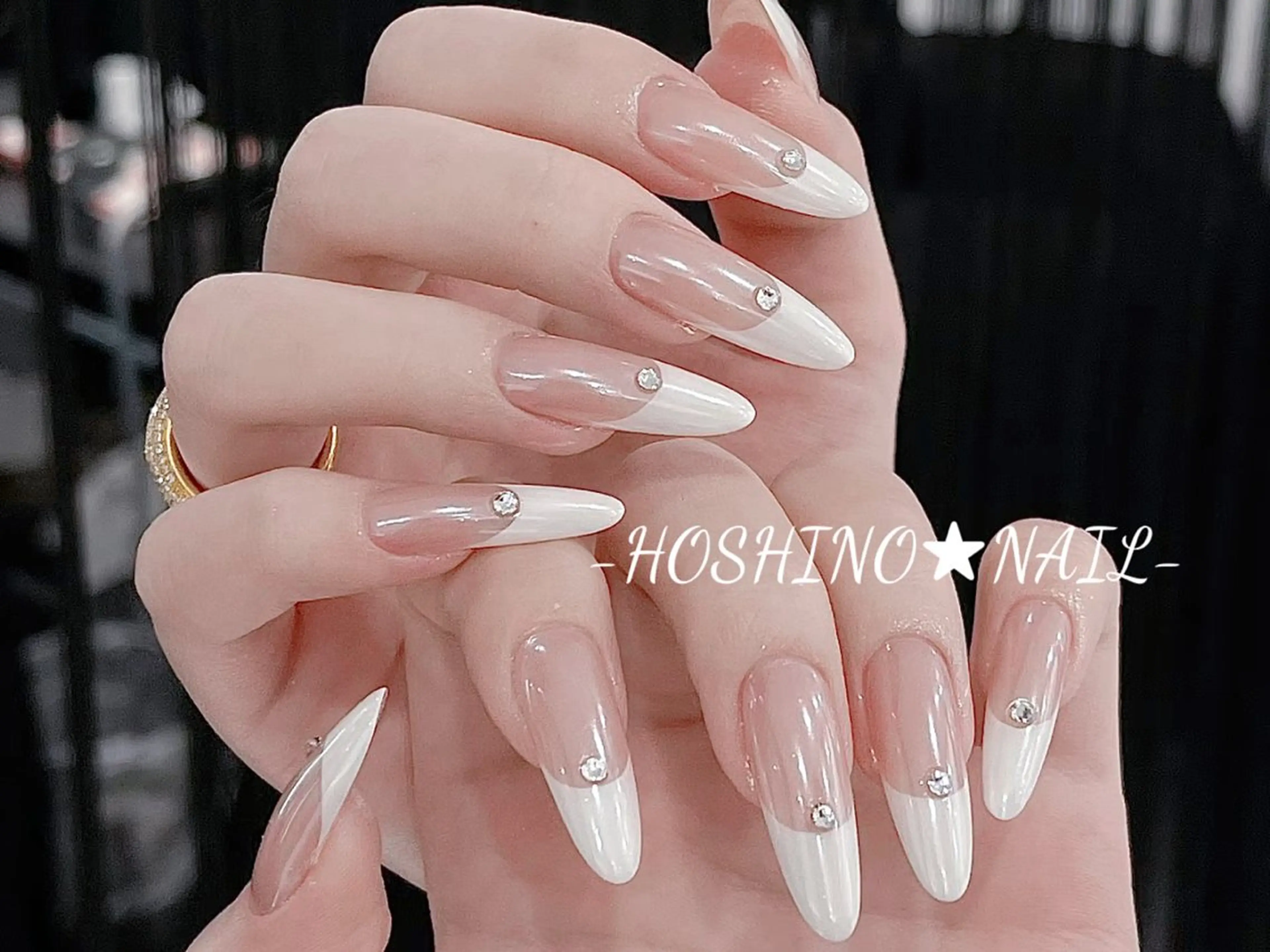 ネイル オーロラネイル チークネイル ドット フットネイル フレンチネイル ハンドネイル ★HOSHINO NAIL★新宿店のネイルデザイン
