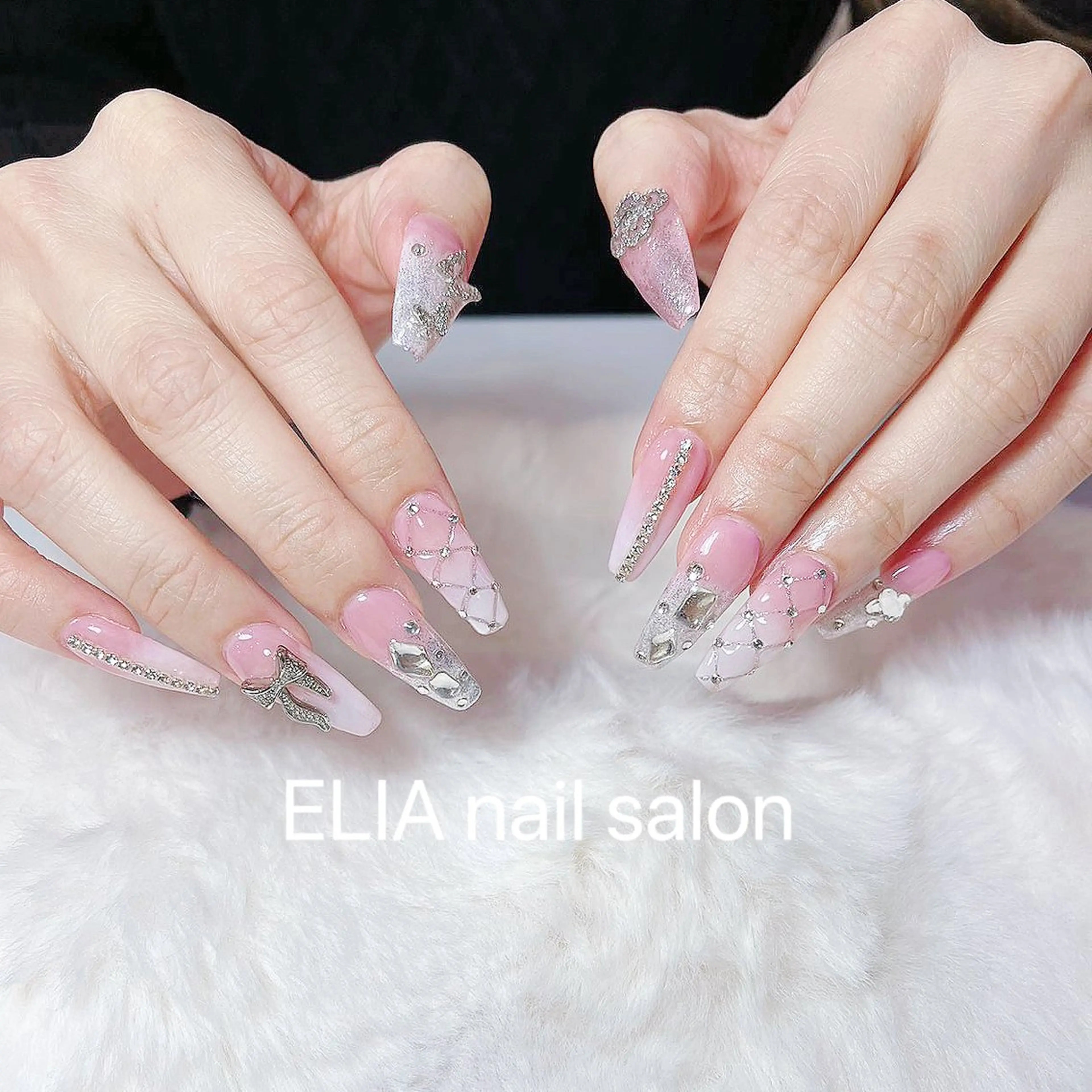 ネイル グラデーション スカルプネイル ELIA【エリア】 nailsalonのネイルデザイン