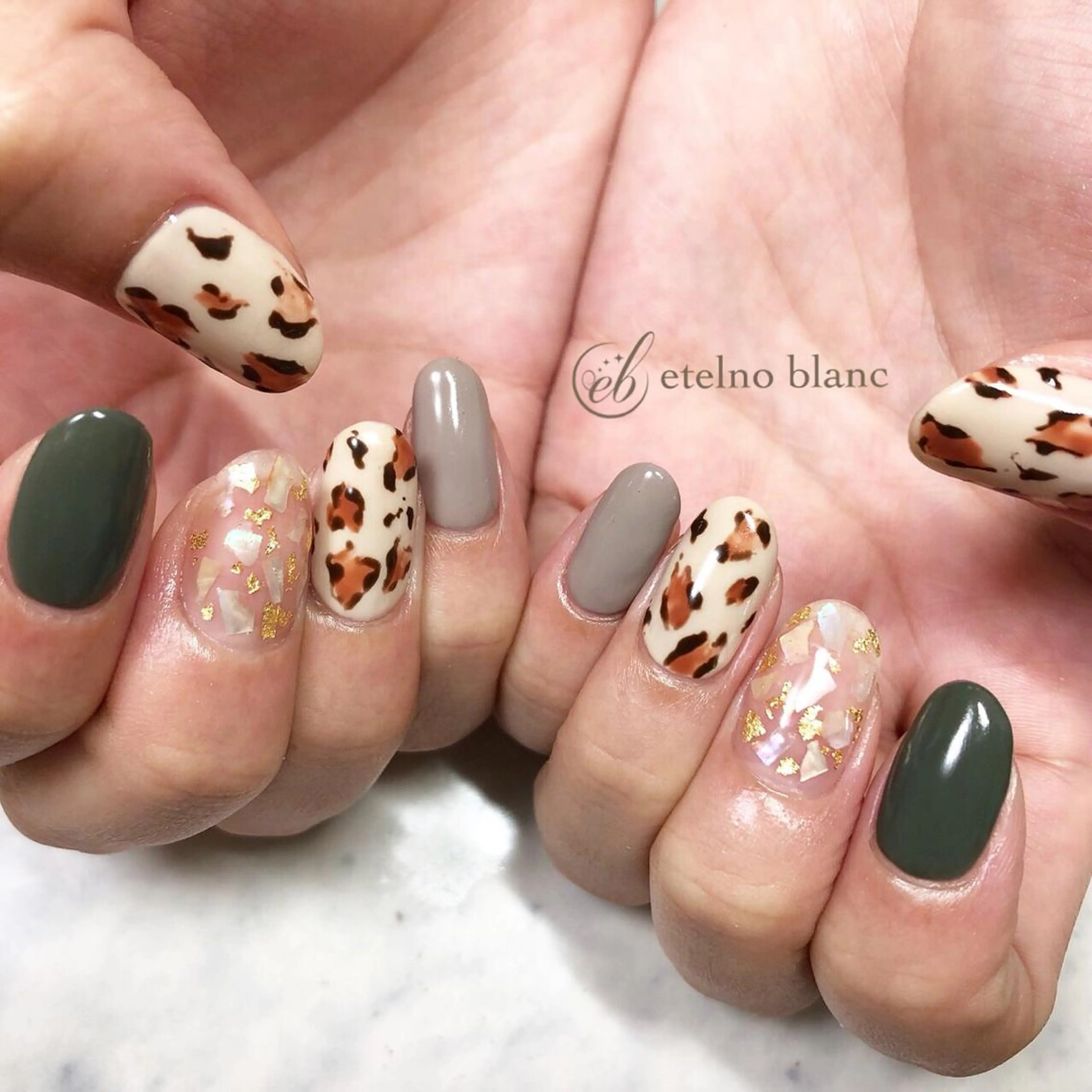 ネイル etelno blanc中目黒のネイルデザイン