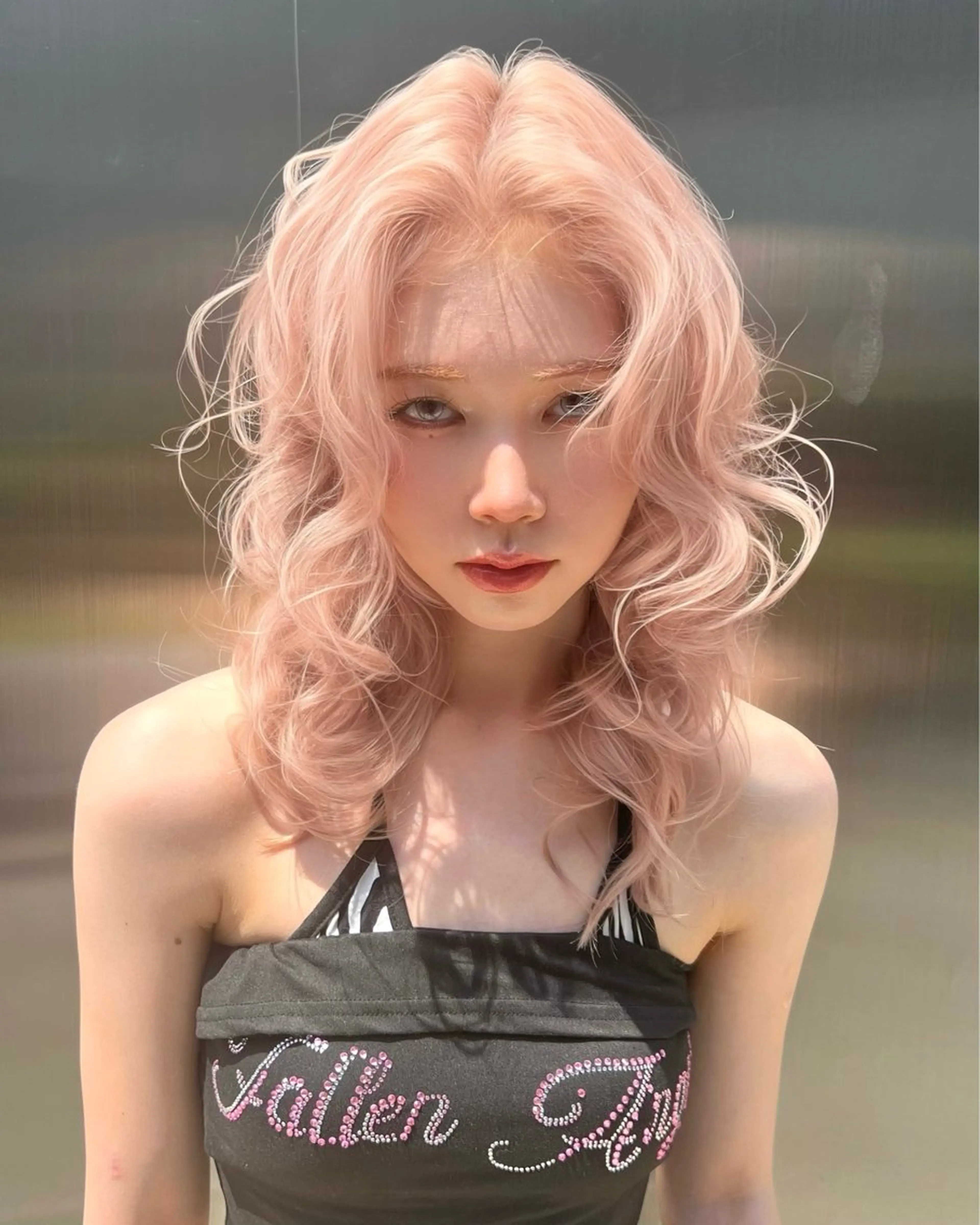 セミロング カラー カット ヘアカラー belle   表参道　terrace所属・抜きっぱなしブロンド /ハイトーン/カナタのヘアスタイル