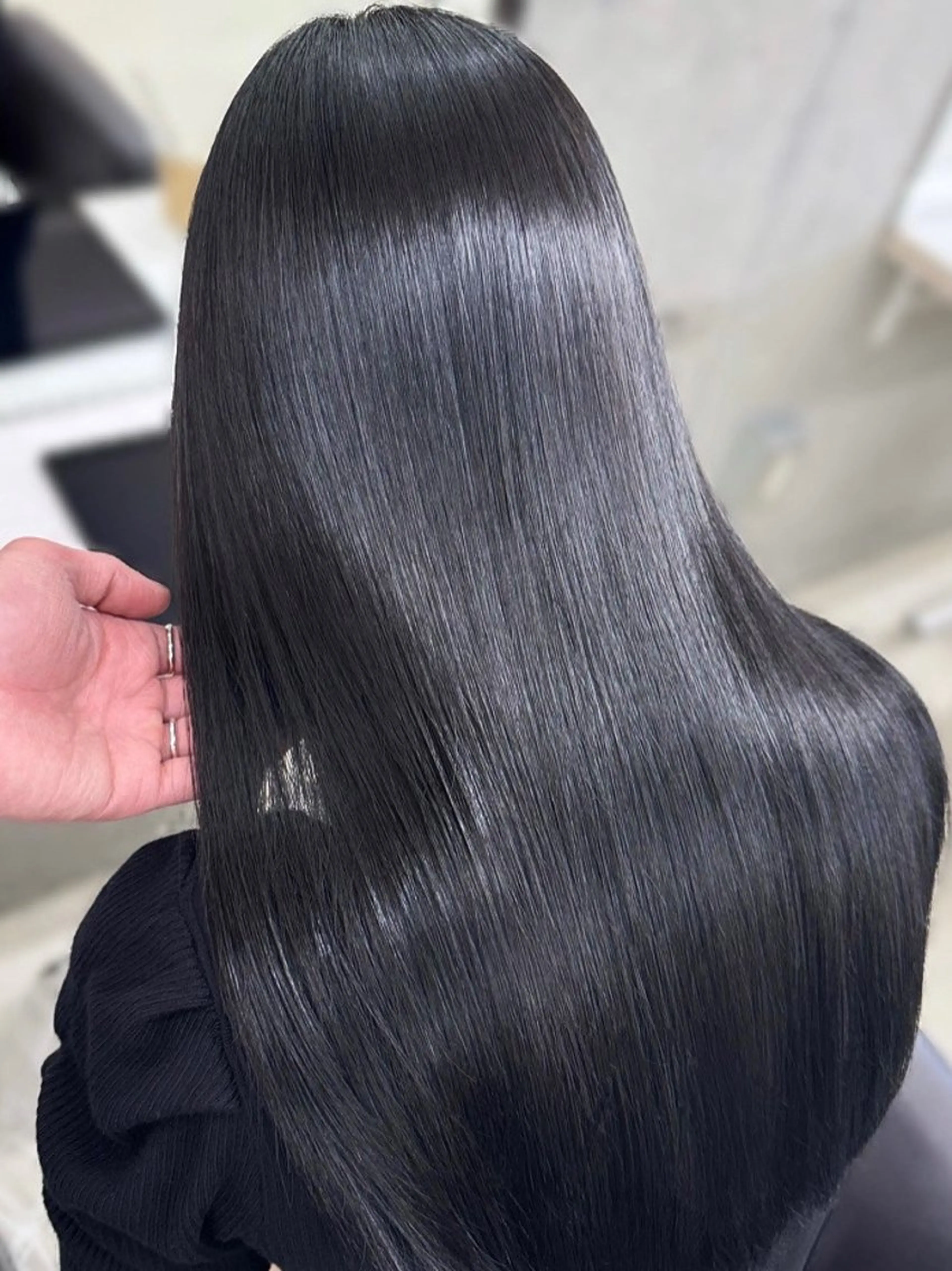 セミロング 縮毛矯正 うる艶ヘア♡韓国好き 透明感　shotaのヘアスタイル