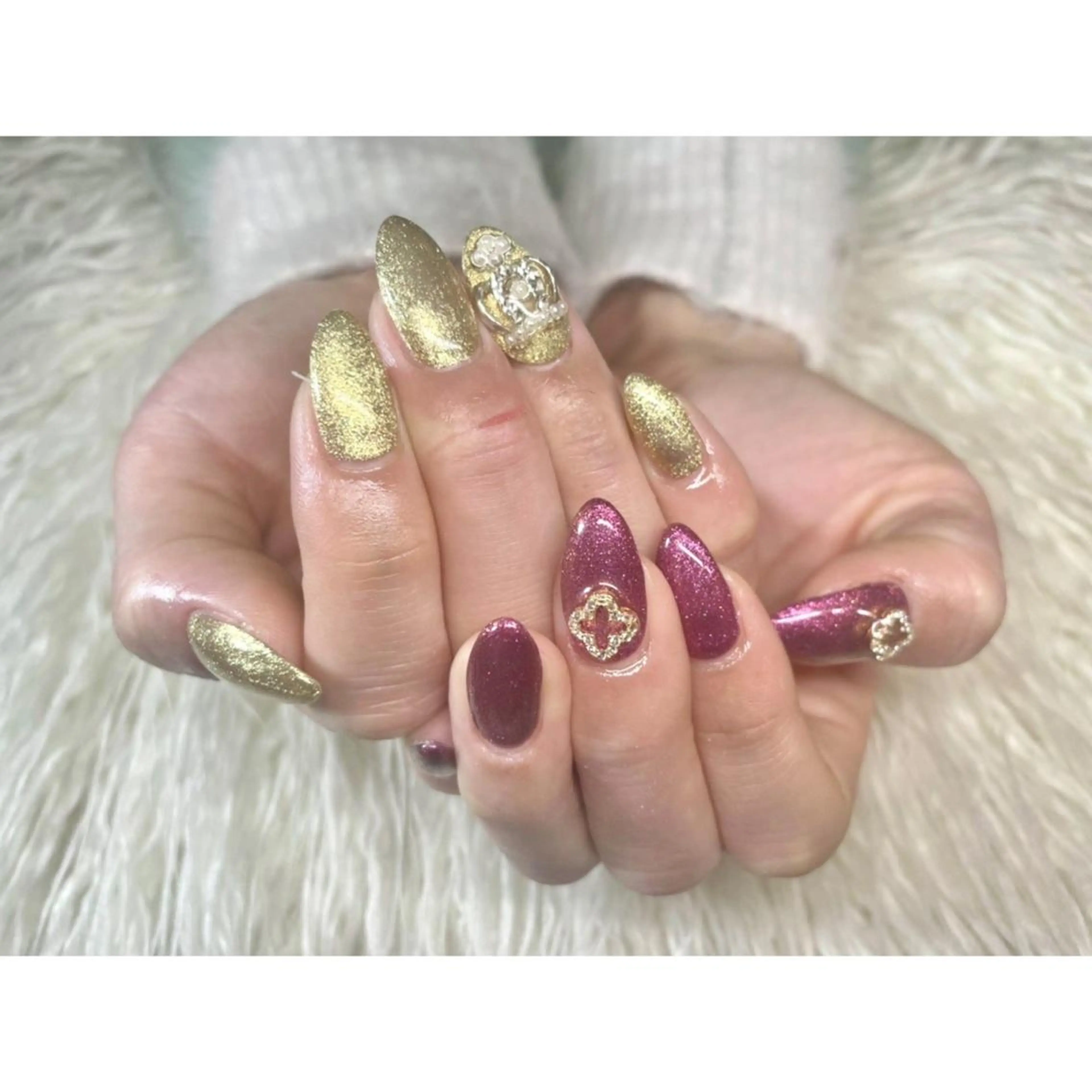 ネイル ラメ(グリッター) ワンカラーネイル ハンドネイル Nail salon LuaRのネイルデザイン