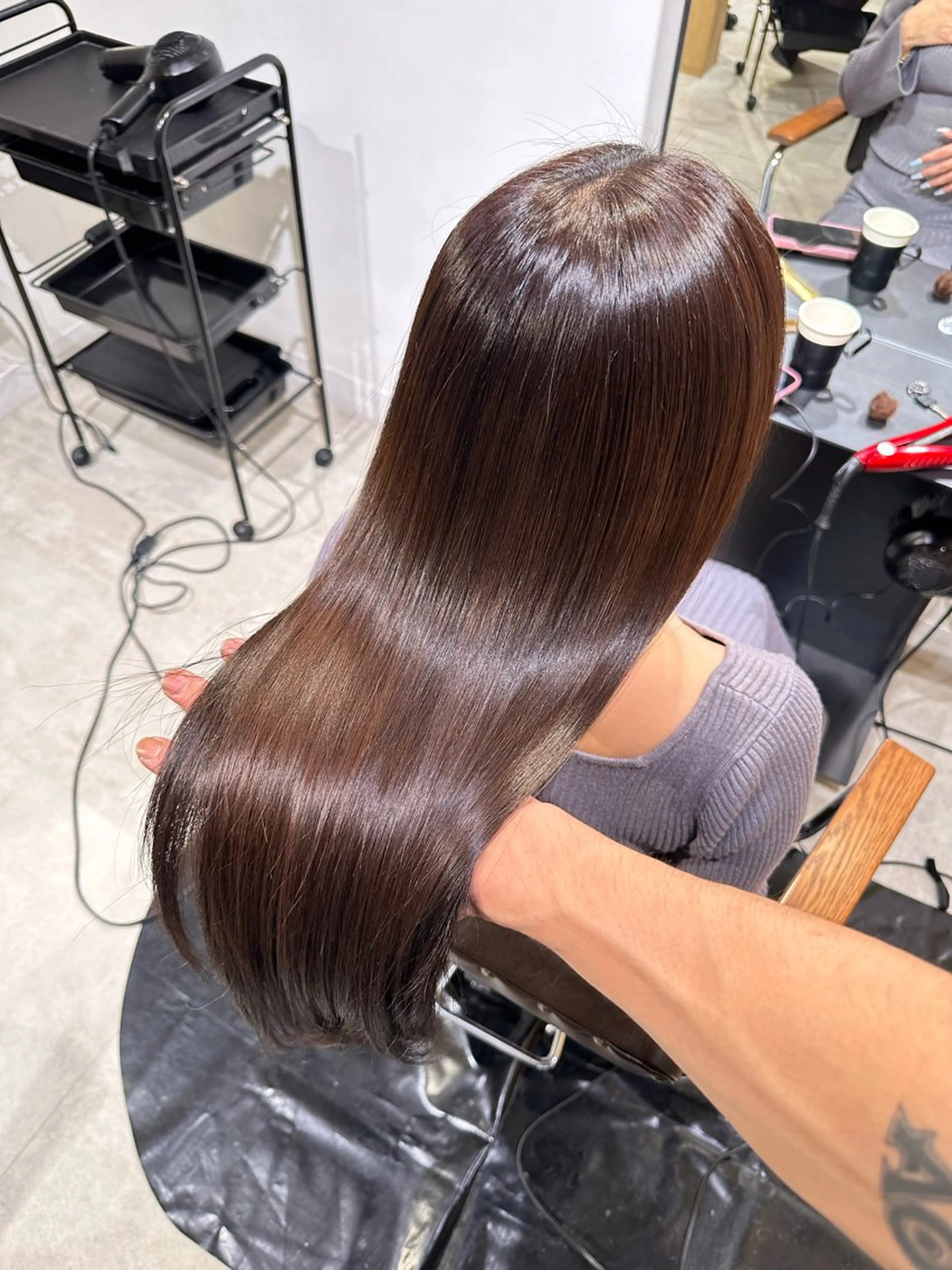 ロング ヘアカラー トリートメント DXシェアサロン渋谷所属・縮毛矯正🌝髪質改善 🌝しじたかゆきのヘアスタイル