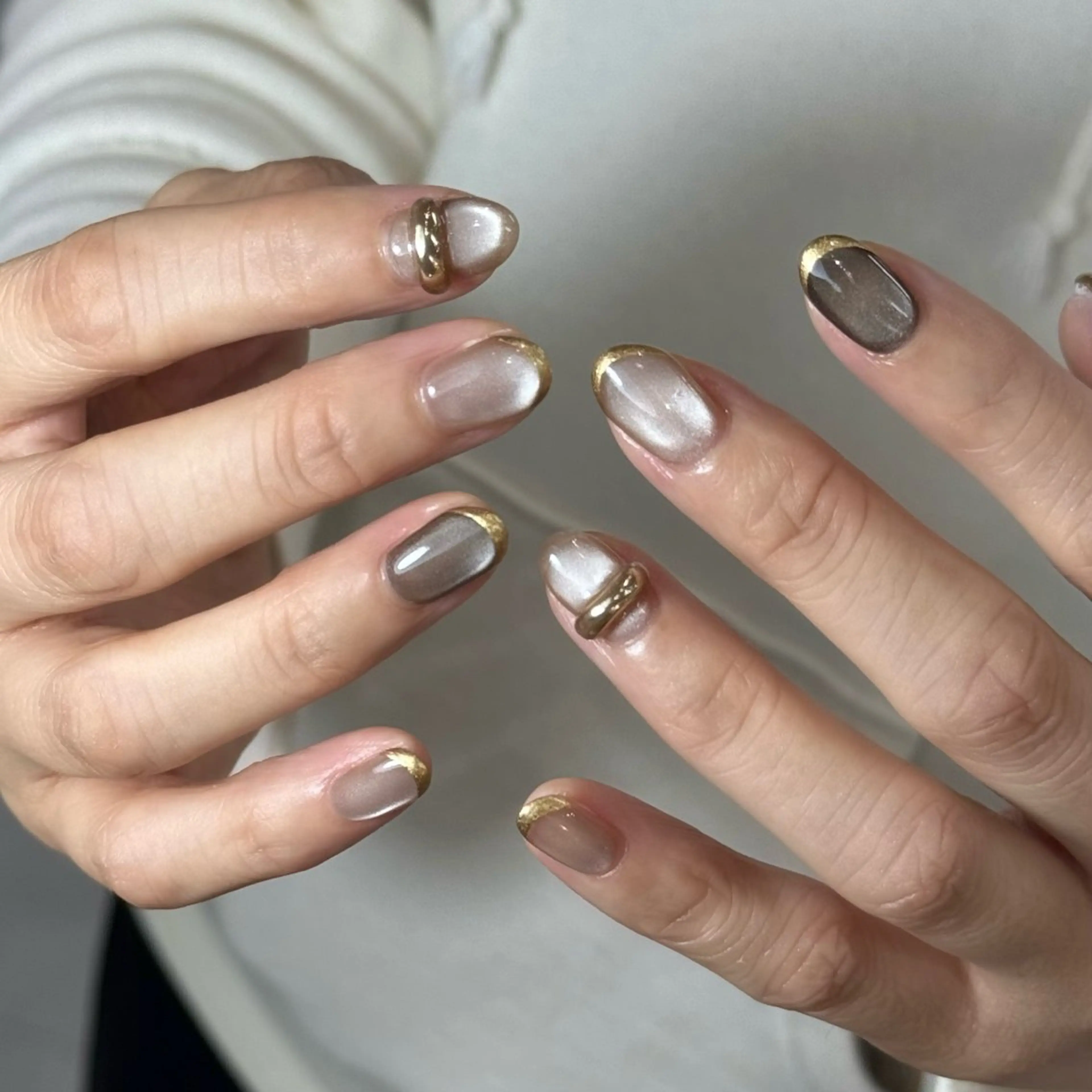 ネイル マグネットネイル ハンドネイル Momoka ネイリスト福岡/薬院のネイルデザイン