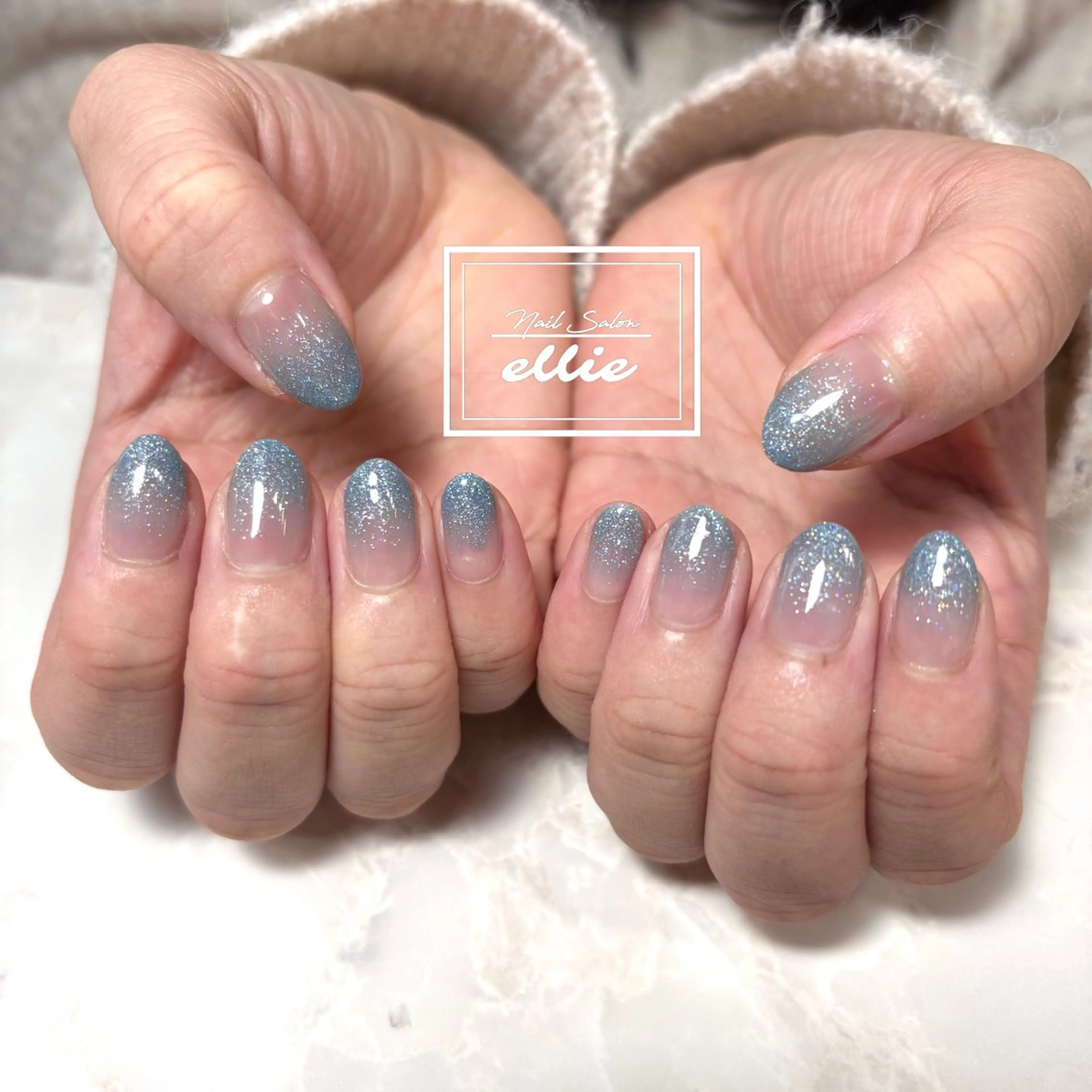 ネイル グラデーション ラメ(グリッター) ラメグラデーション Nail Salon ellie 🐣のネイルデザイン
