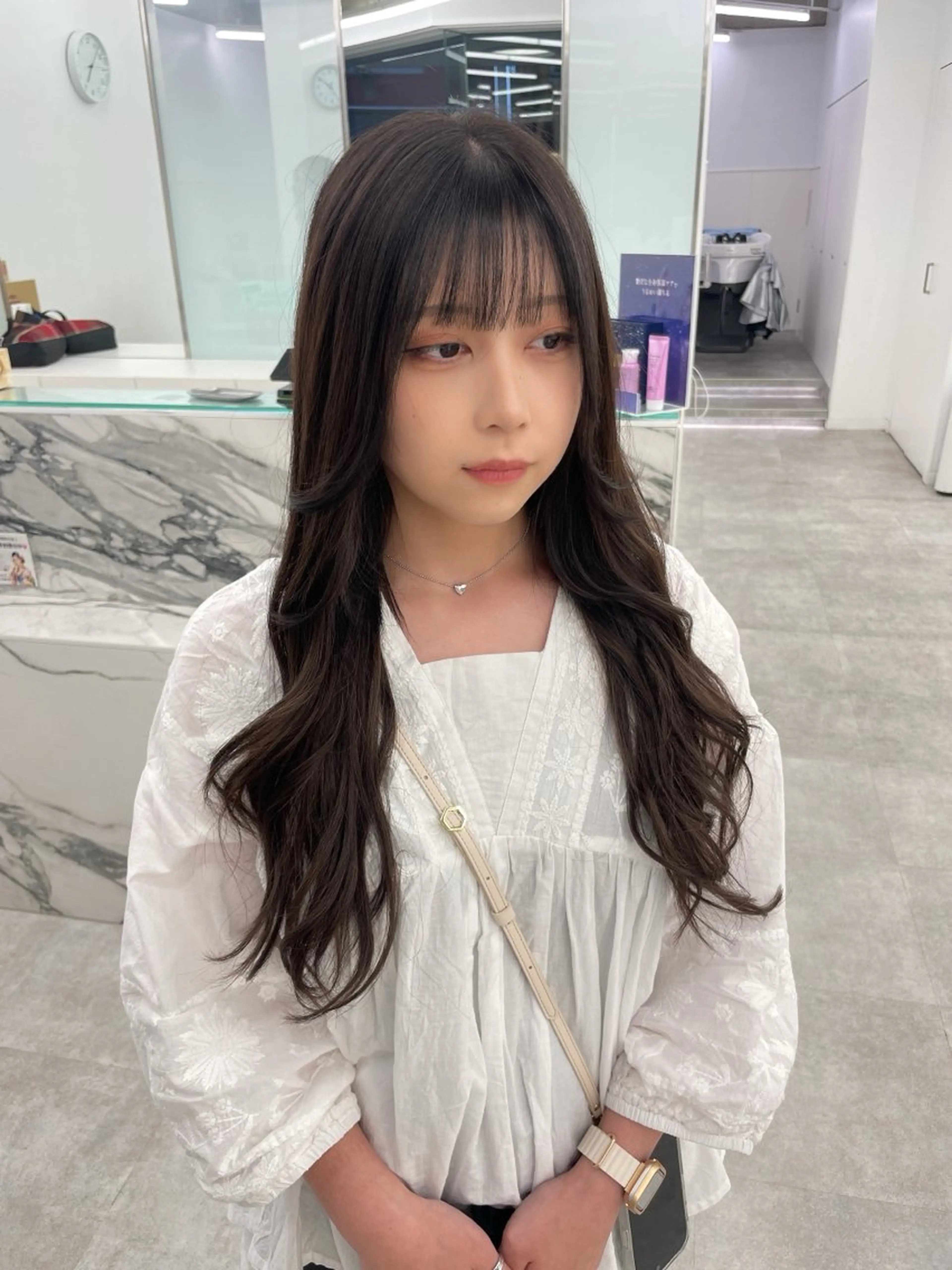 ロング ヘアアレンジ カット エクステ 【Brown】おじま のぞみのヘアスタイル