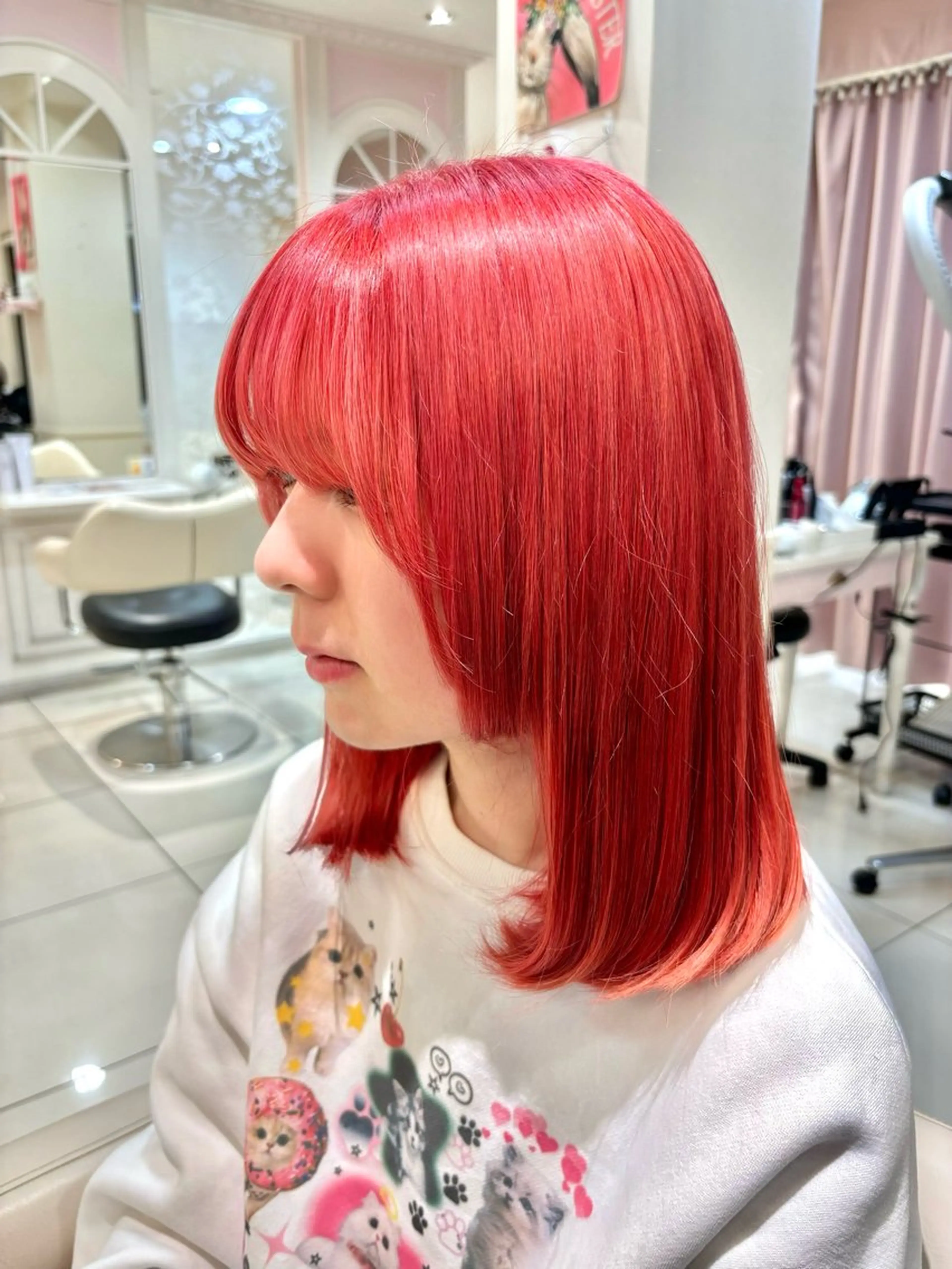 セミロング カラー 1月特別価格⚡️ 🌈岩田怜子🌈のヘアスタイル