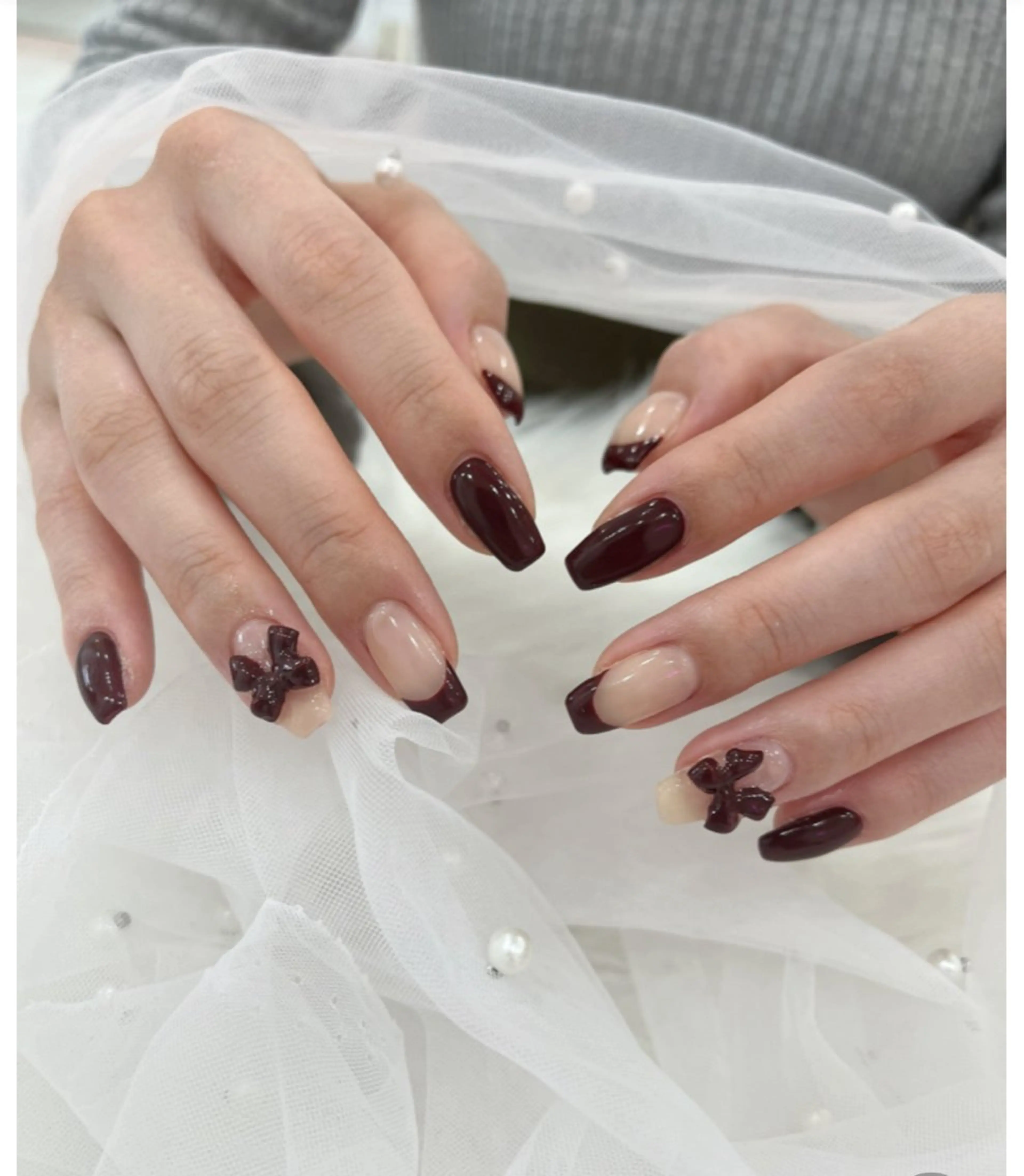 ネイル 長さ出し フットネイル ジェルネイル 韓国ネイル マグネットネイル #Amin所属・#Amin nail salonのネイルデザイン