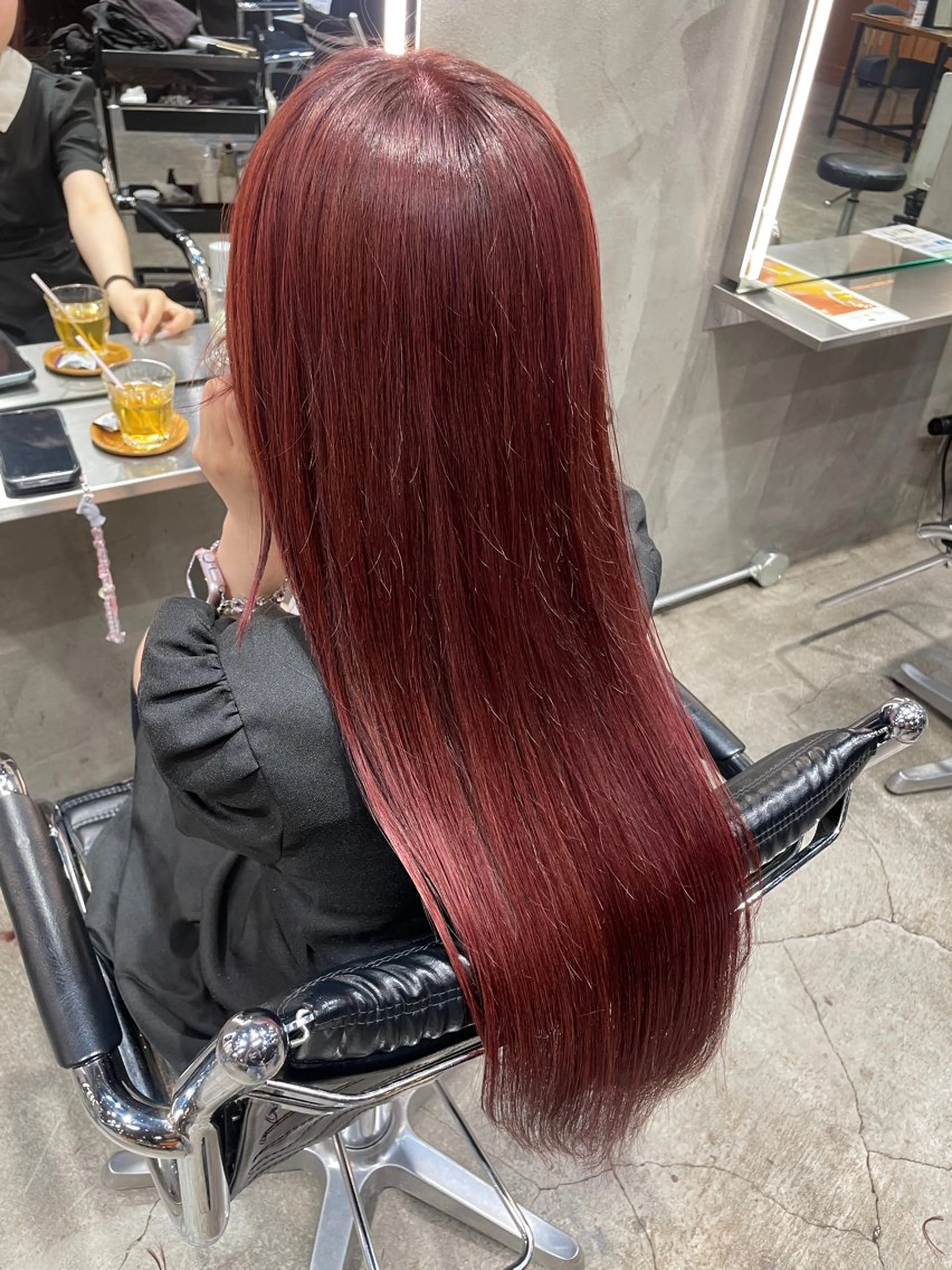 ロング カラー カット ヘアカラー トリートメント madokaレイヤー /暖色カラーのヘアスタイル