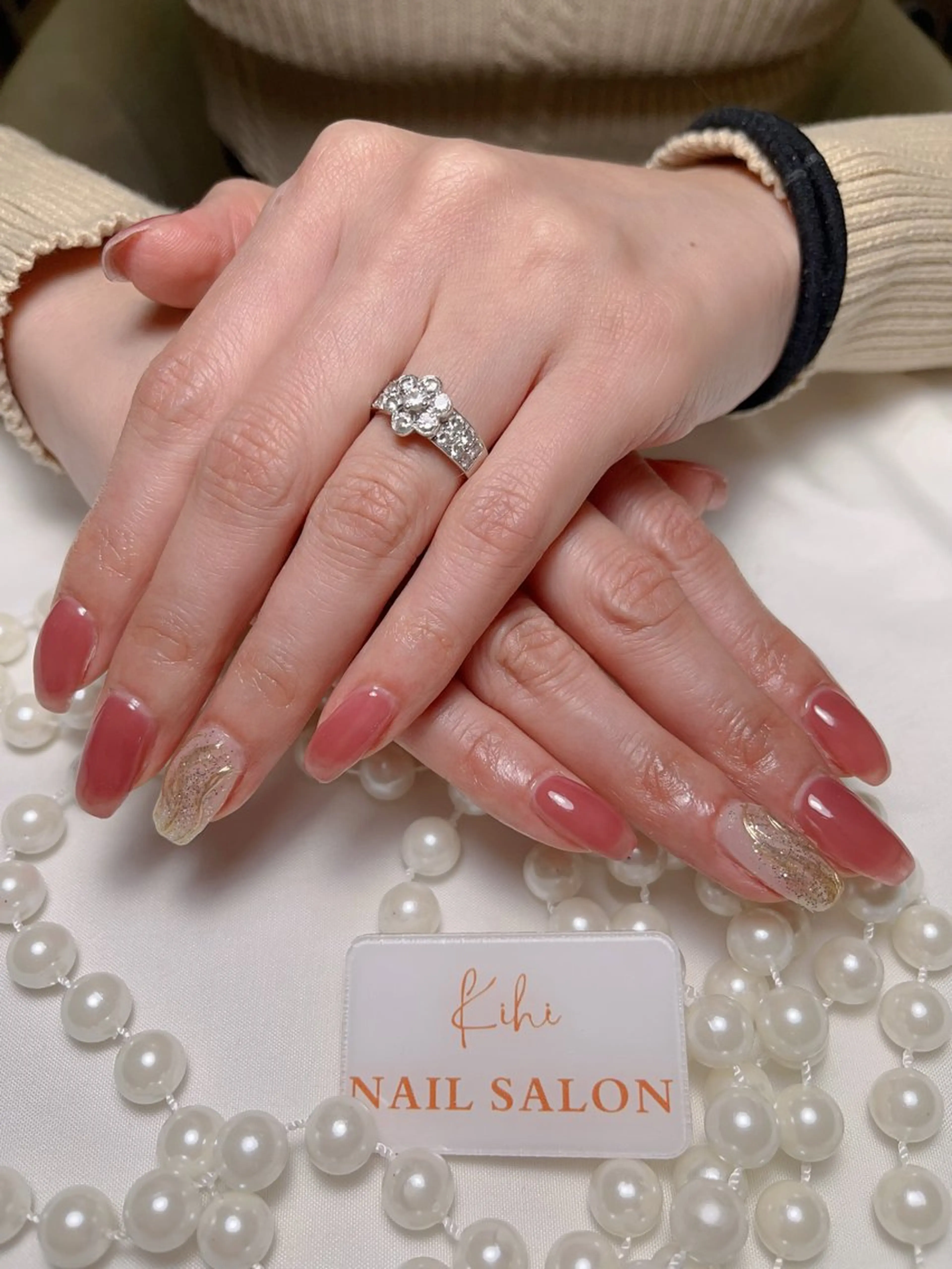 ネイル スカルプネイル 福島 みきのネイルデザイン