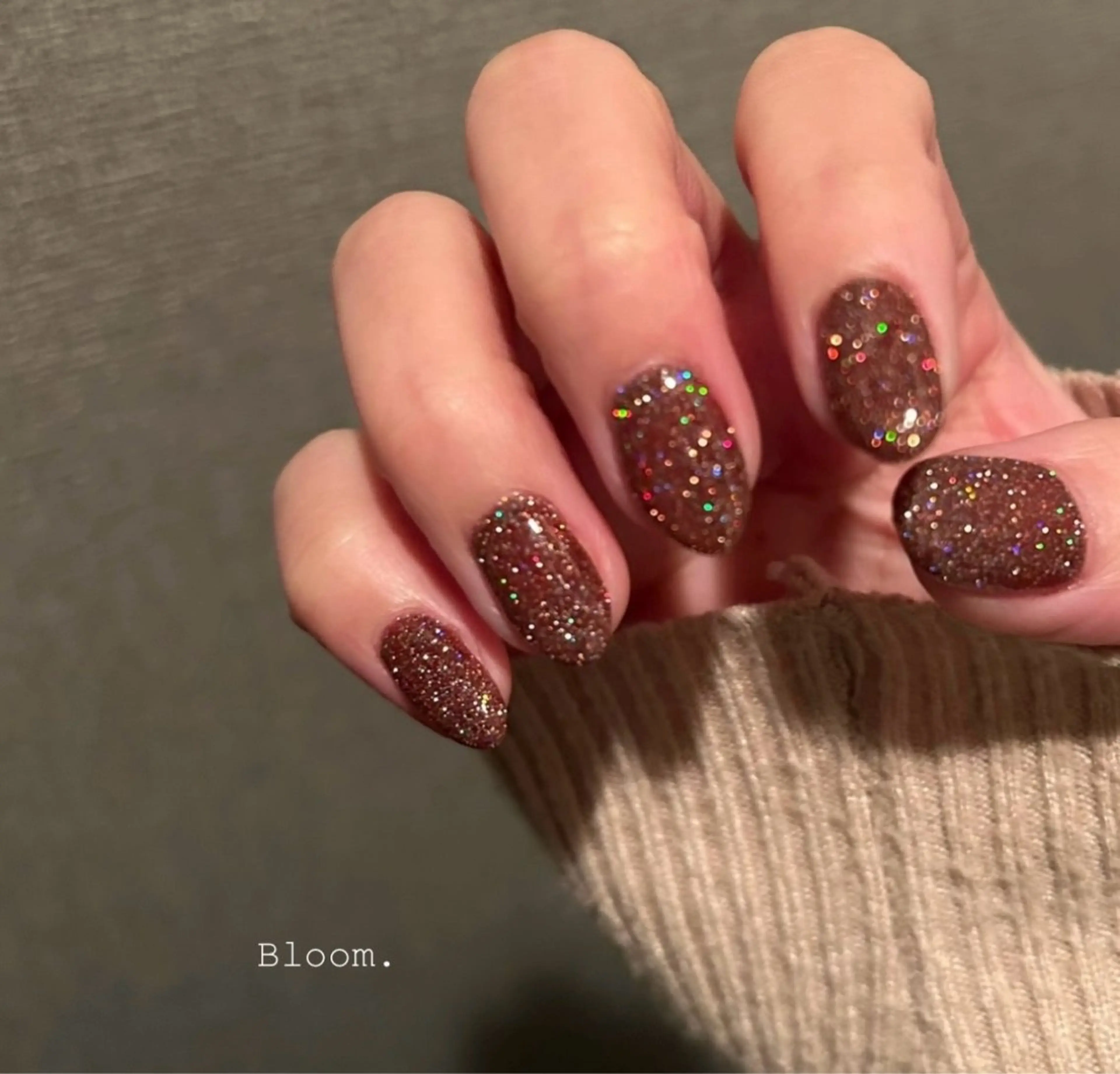 ネイル フラッシュネイル ワンカラーネイル nail salon Bloomのネイルデザイン