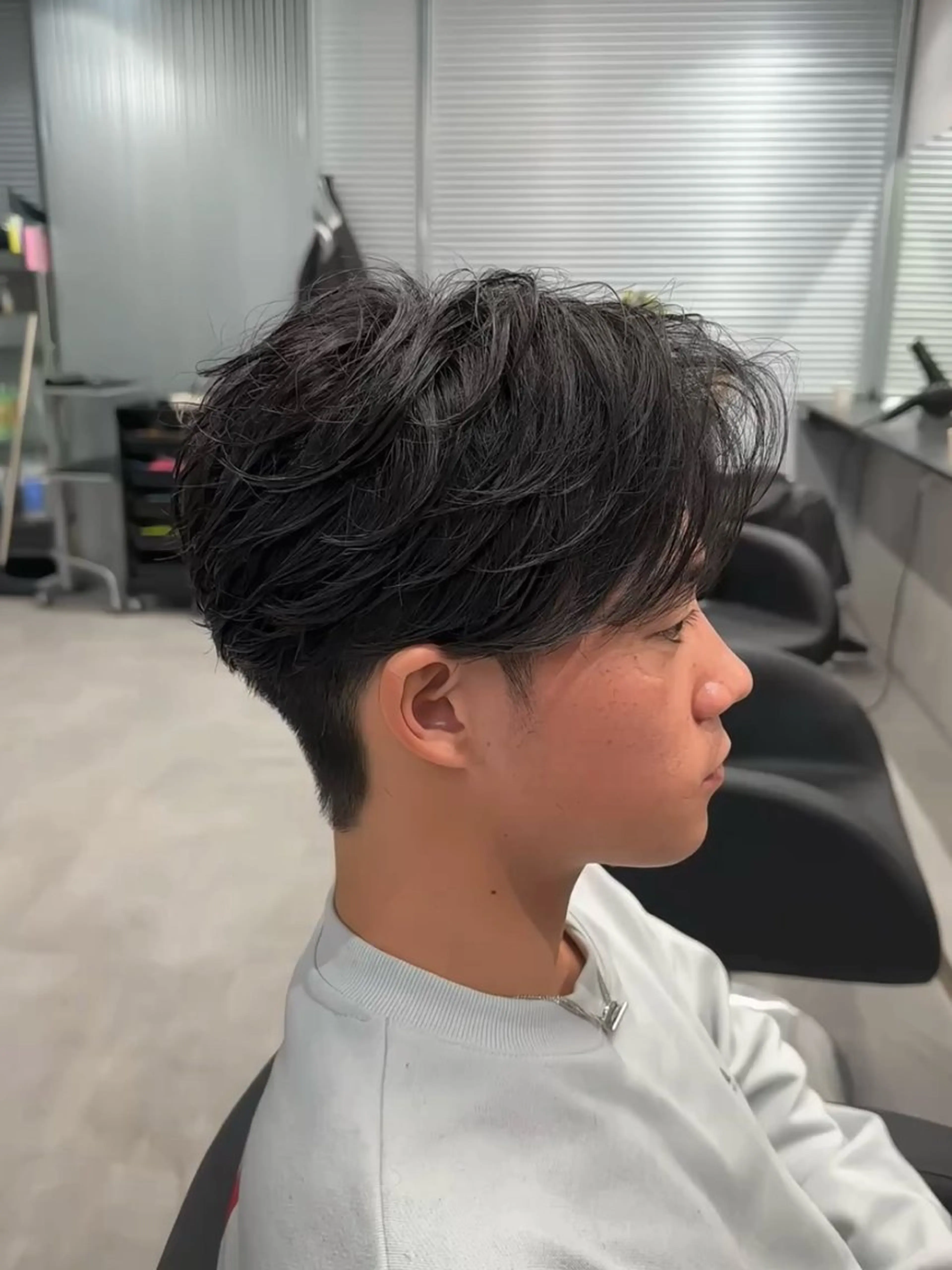 ショート パーマ メンズ カット パーマ トリートメント 楽で簡単に決まる メンズヘア💥曽我尾のヘアスタイル