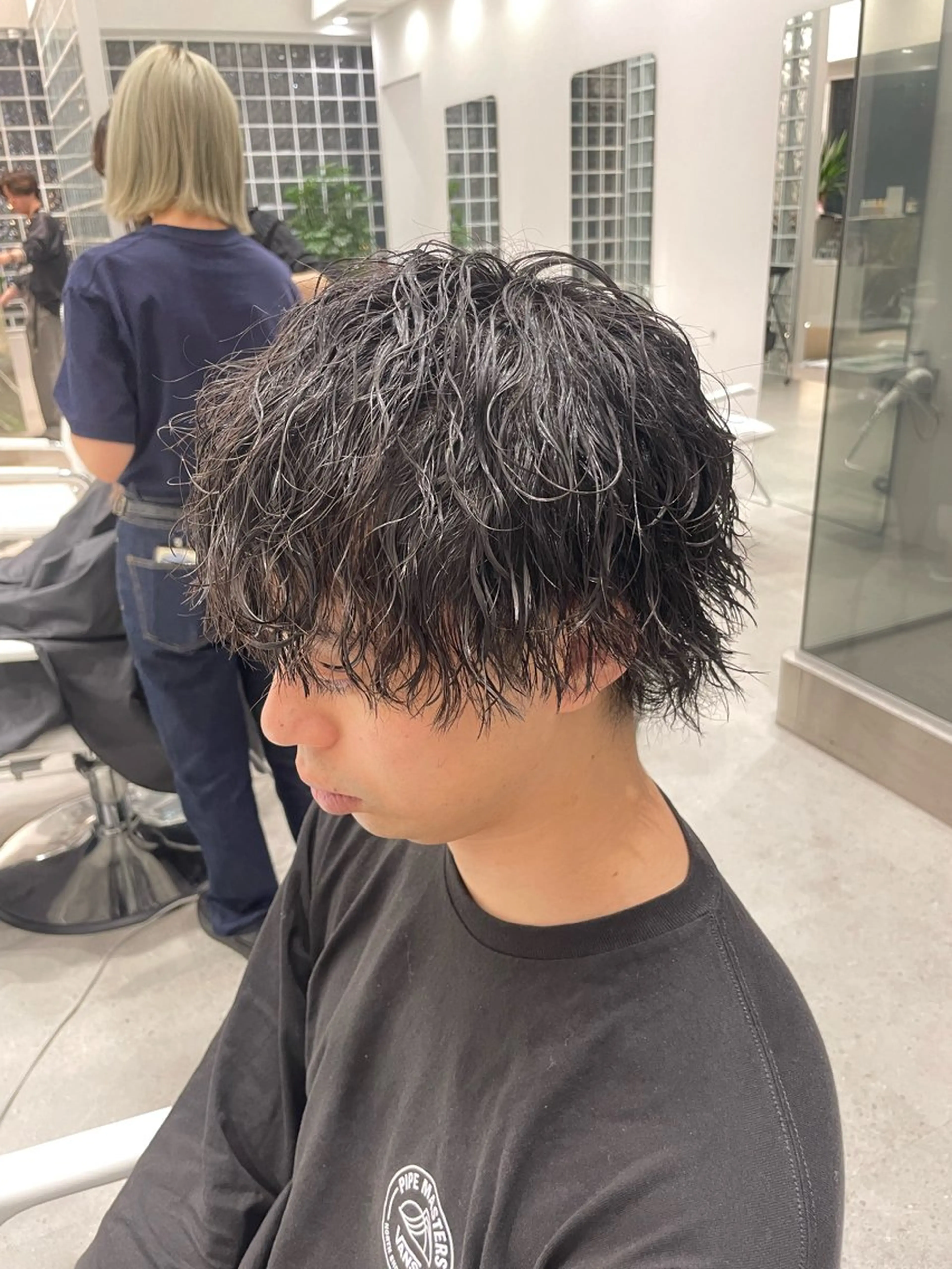 パーマ メンズ 無料ショートモデル 募集中❗️秋山ひらいのヘアスタイル