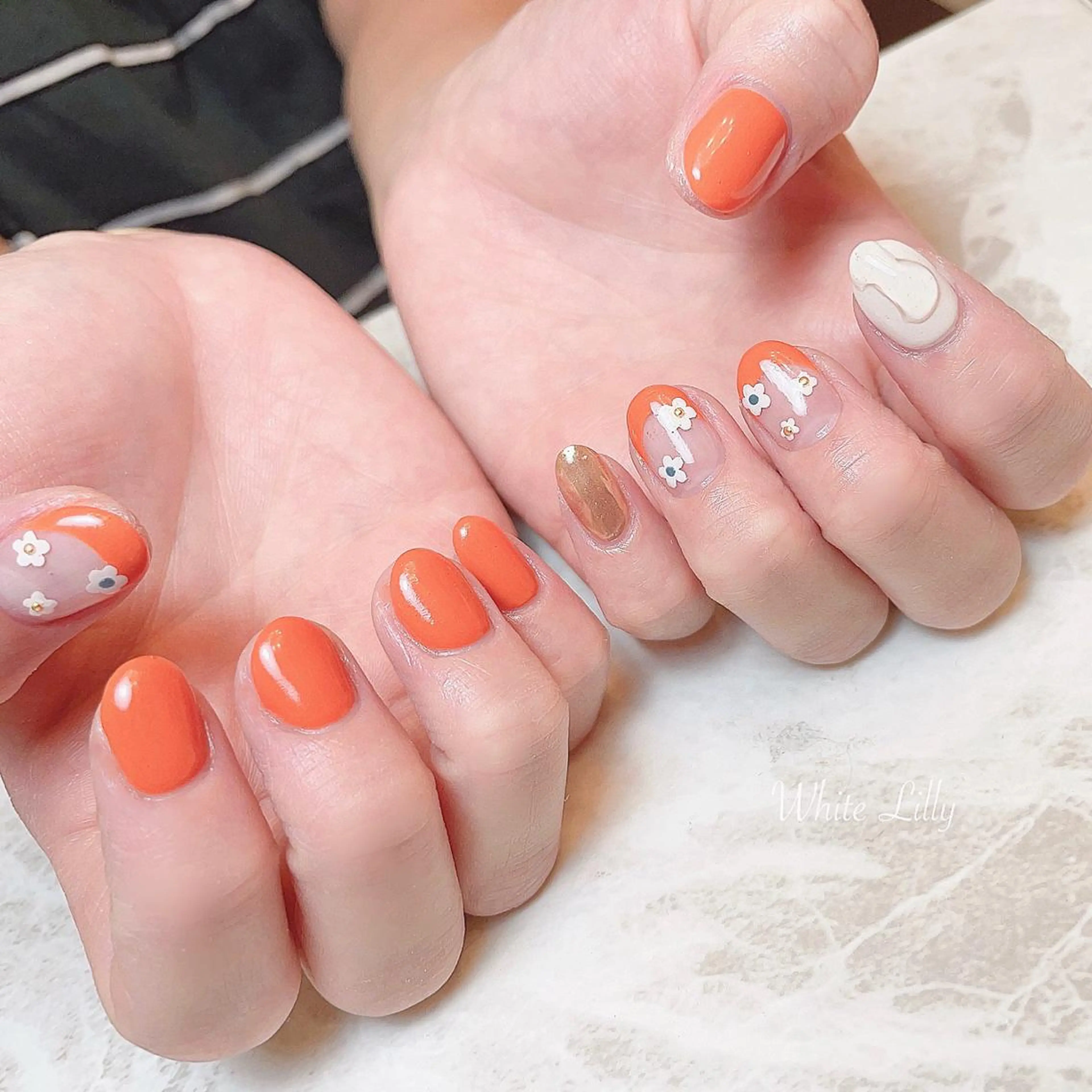 ネイル ハンドネイル White lily所属・牧田 雅世のネイルデザイン