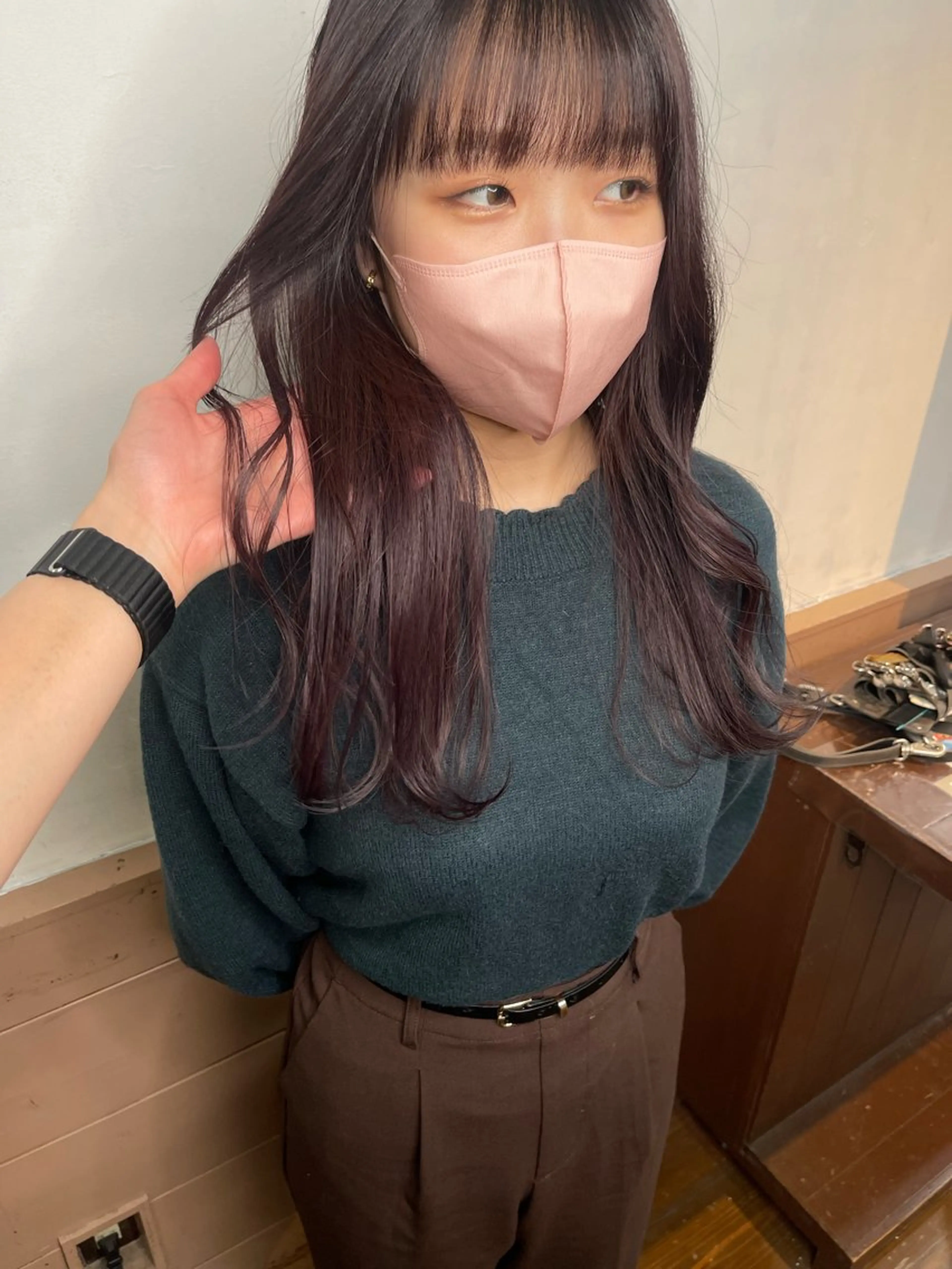 ロング カラー HAREKE  AVEDA 8所属・遠山 葉月のヘアスタイル