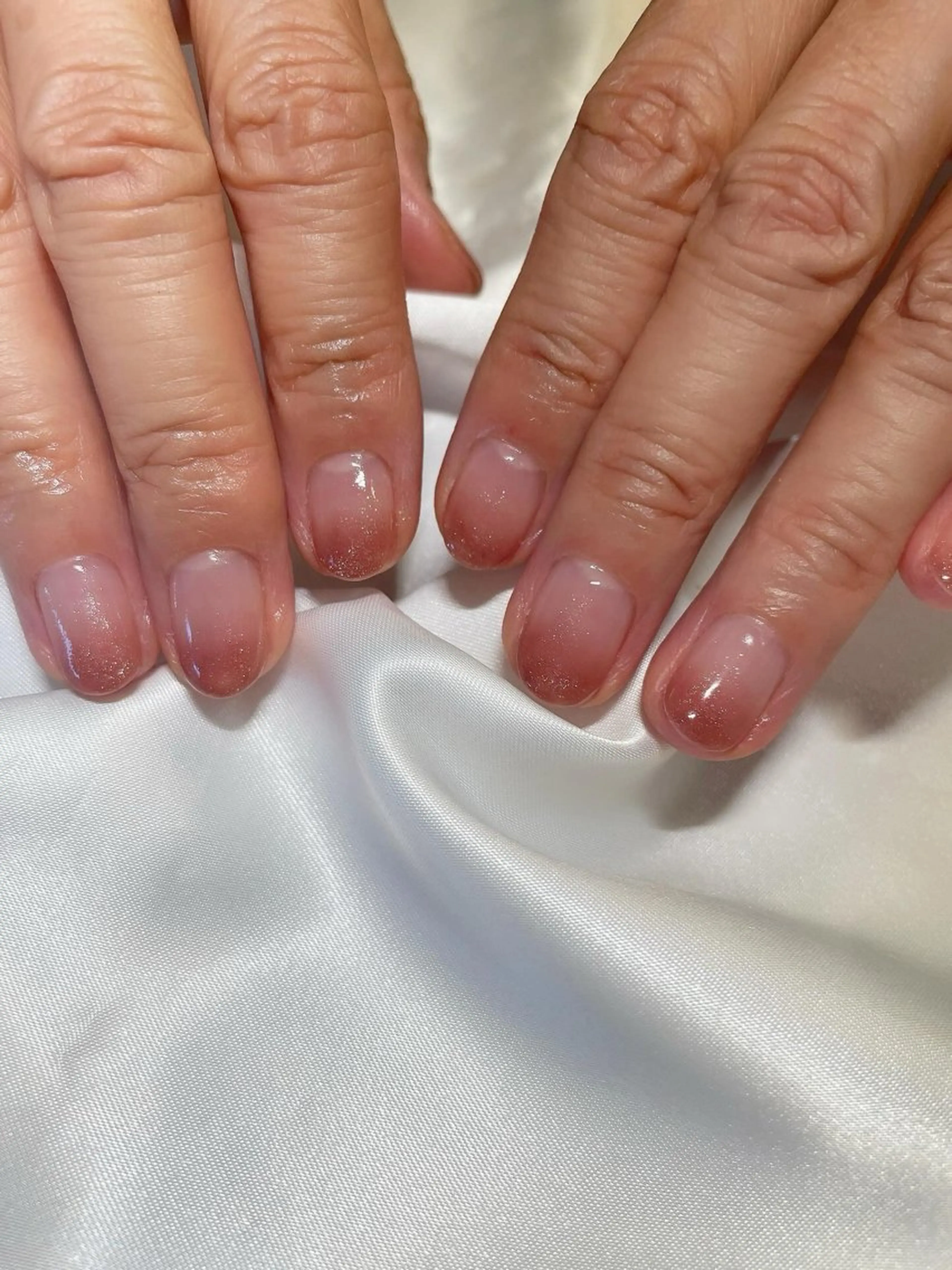 ネイル ブラウン グラデーション マグネットネイル ハンドネイル ROPE nail ロペネイルのネイルデザイン