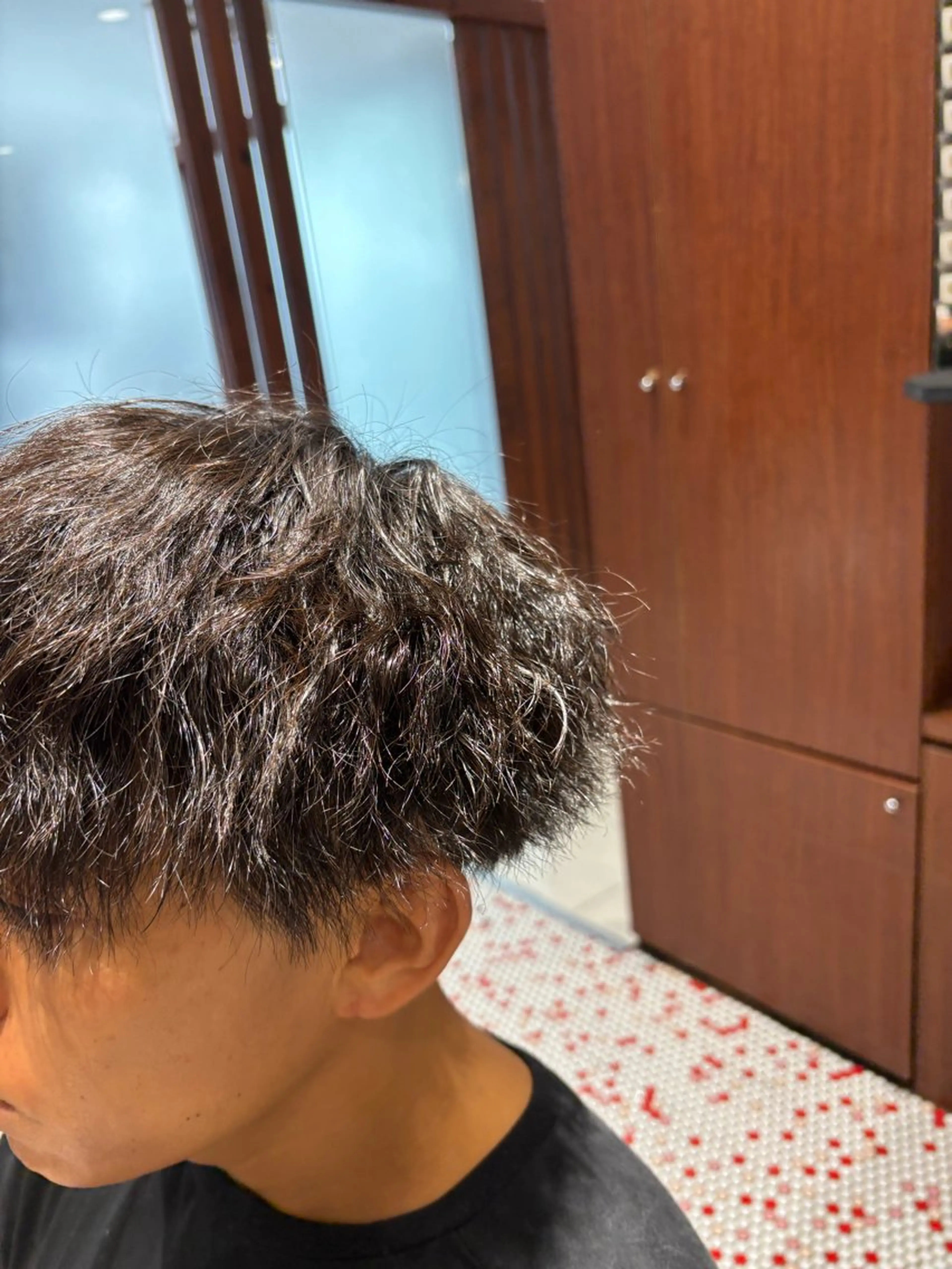 パーマ メンズ カット パーマ 漆畑 夏美のヘアスタイル
