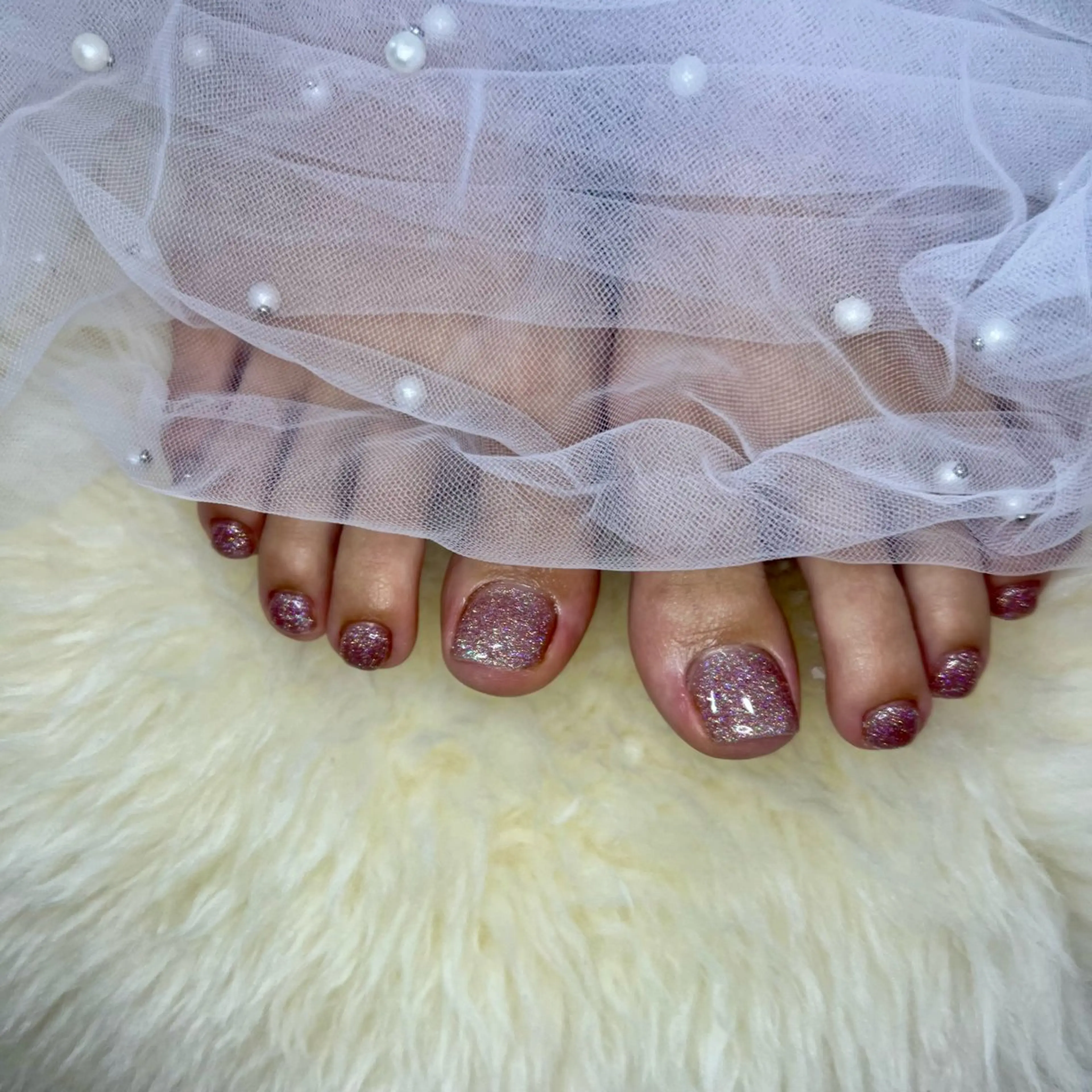 ネイル アートネイル フラッシュネイル フレンチネイル ジェルネイル ガラスフレンチ share所属・. yurieのネイルデザイン