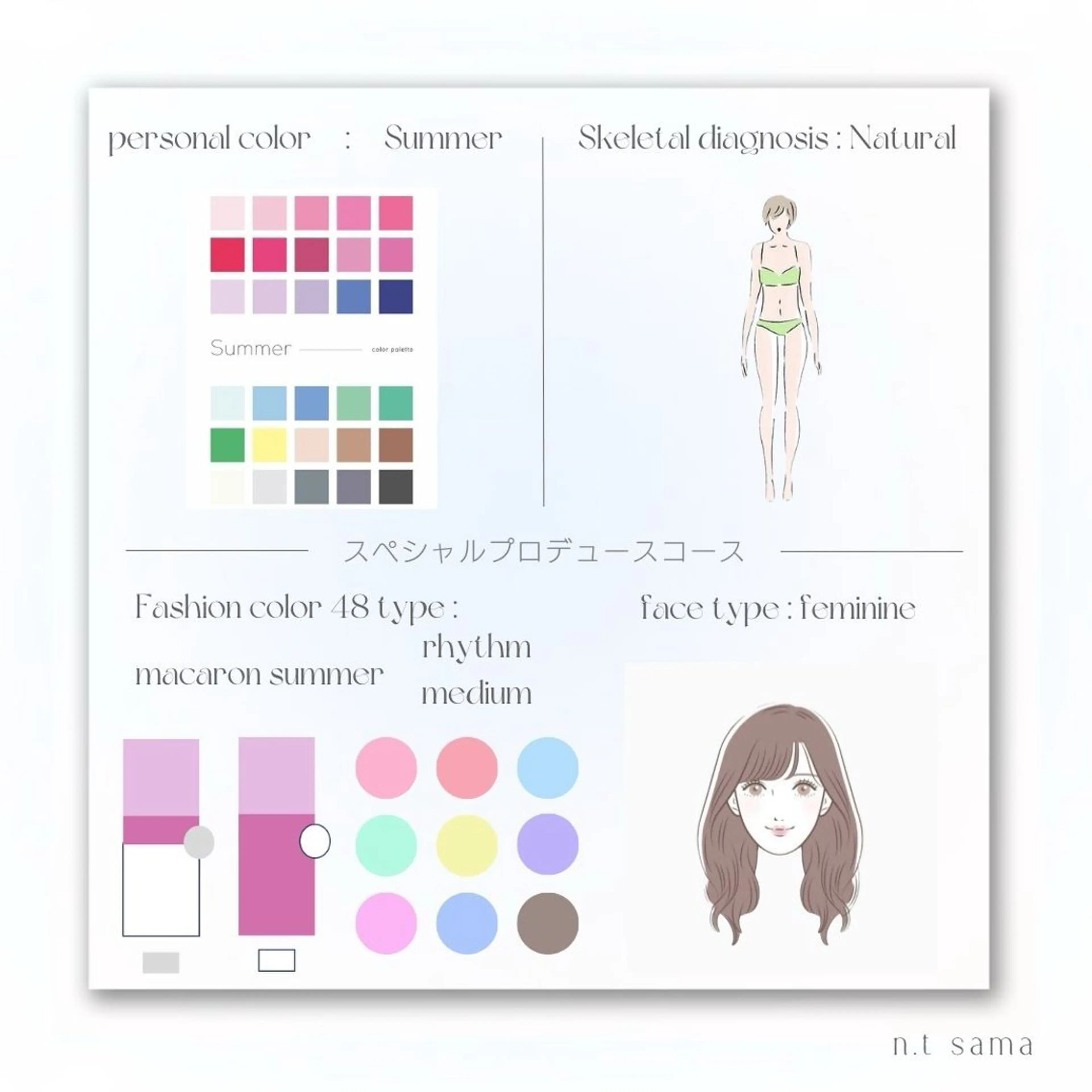 パーソナルカラー診断 骨格診断 顔タイプ診断 パーソナルカラー🥐 顔タイプ🥗yuriのその他イメージ