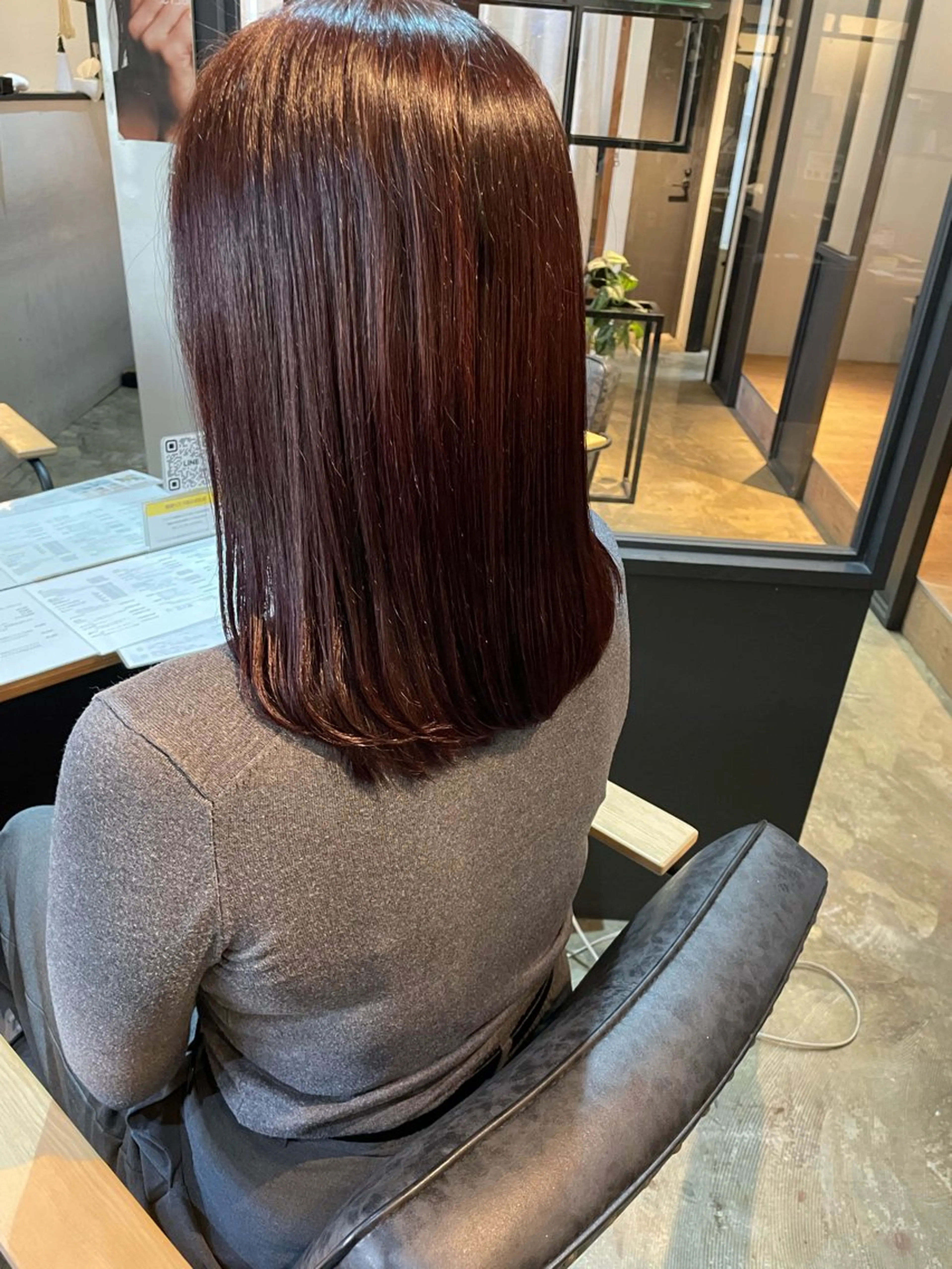 セミロング カラー ヘアカラー FERIA桃山台🍑 𝕄𝕖𝕘𝕦のヘアスタイル