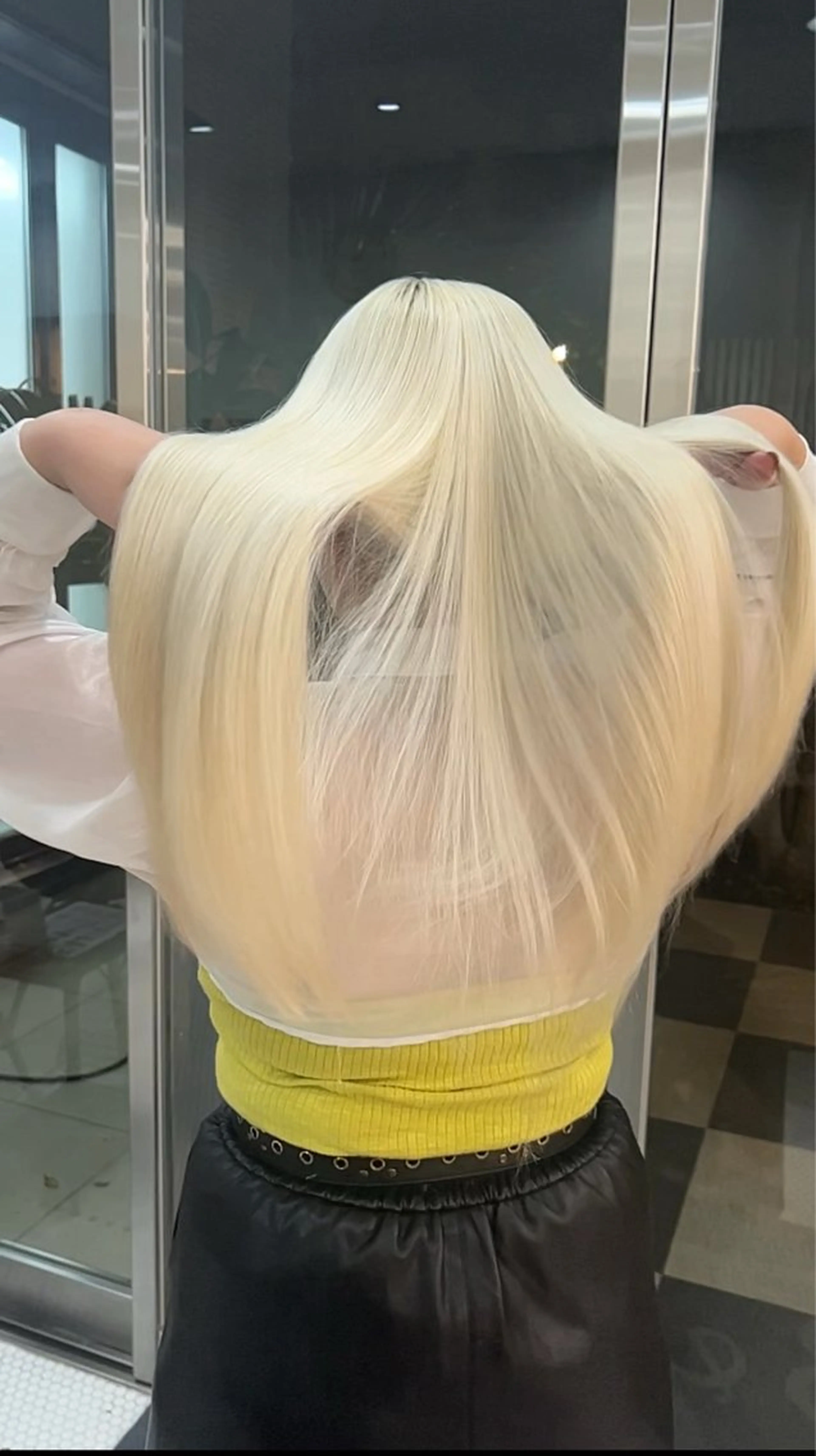 ロング カラー カット ヘアカラー トリートメント belle 表参道 terrace所属・抜きっぱなしブロンド /ハイトーン/カナタのヘアスタイル