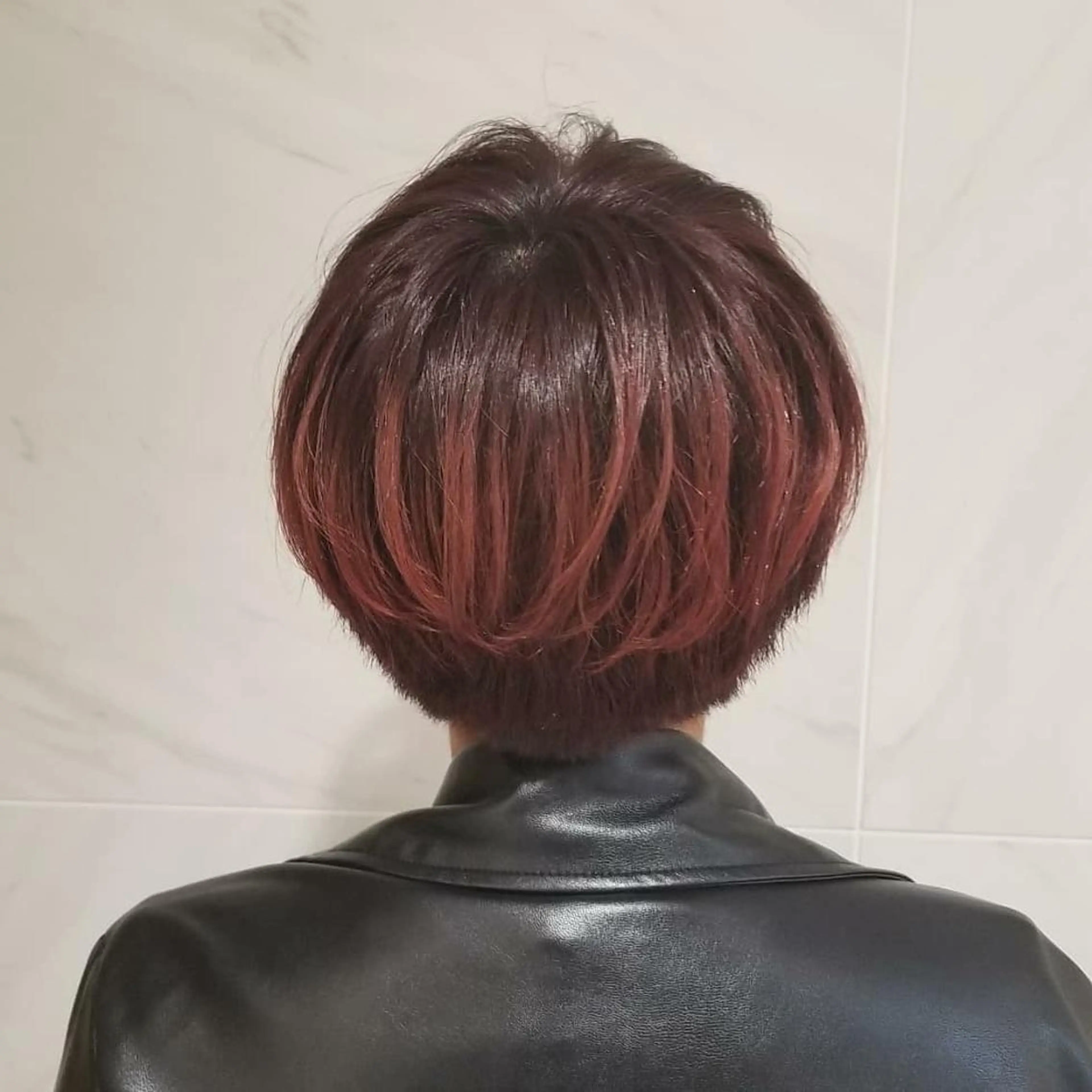 ショート カラー 🔴赤み消し/ 艶カラー落合　優🔴のヘアスタイル